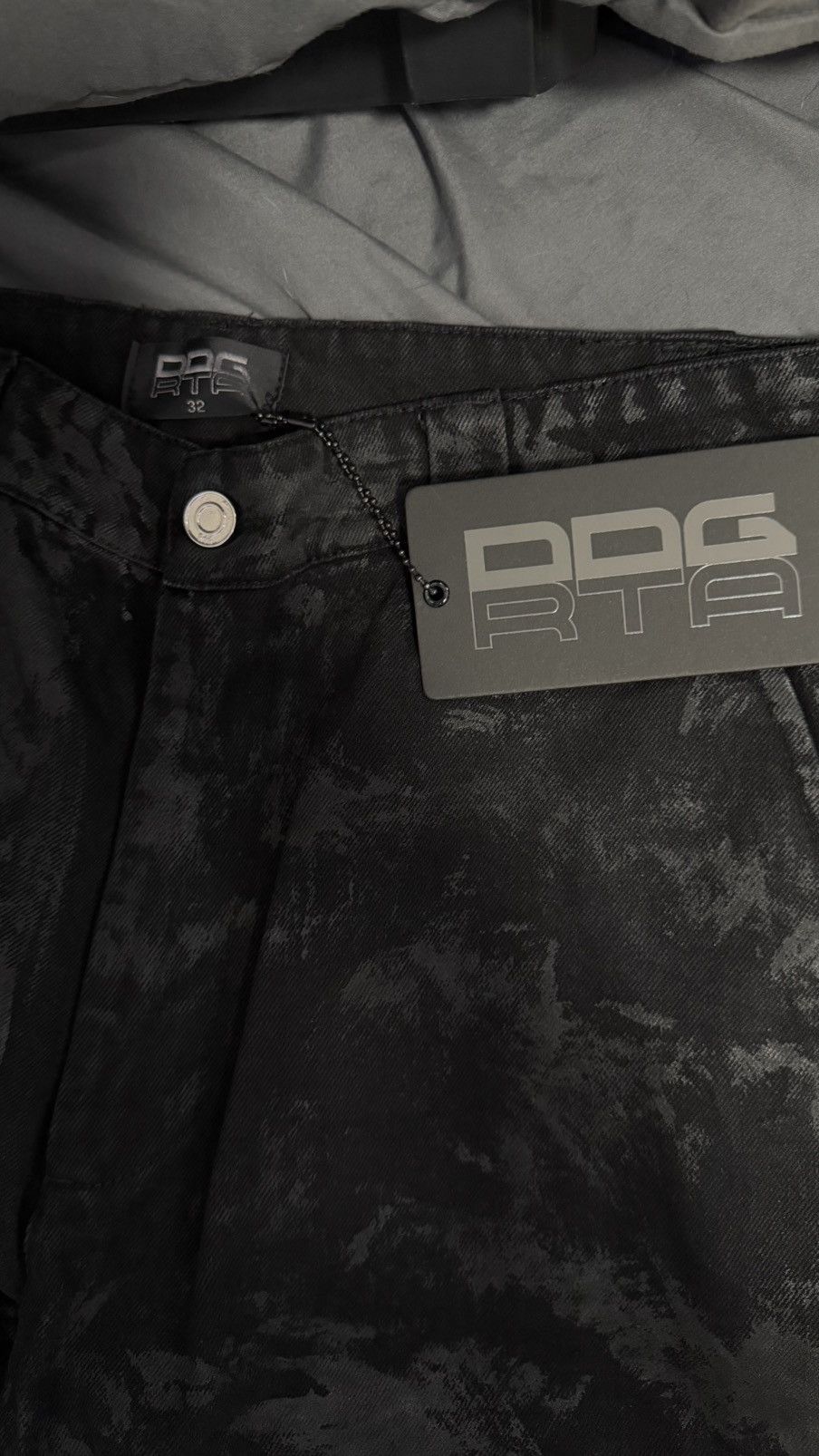 Rta Black Wax Coated RTA Cargos - DDG Size US 32 / EU 48 - 3 Thumbnail