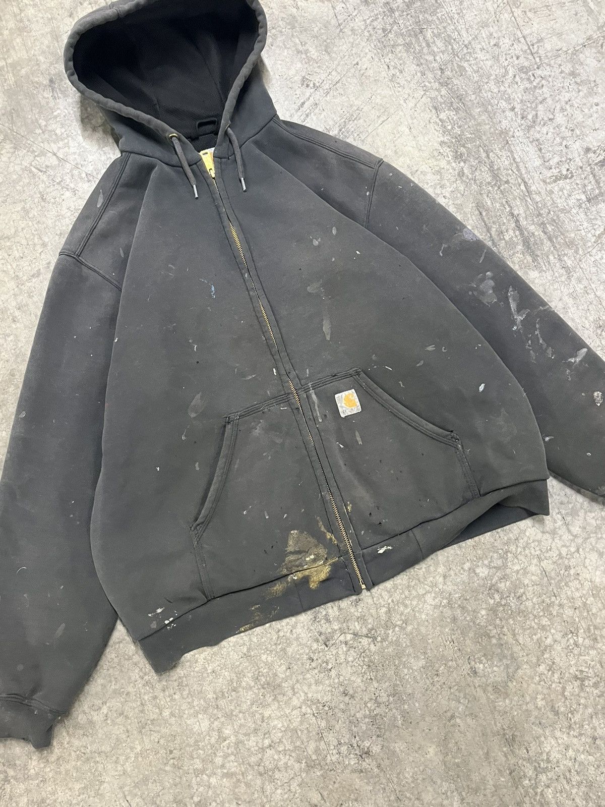 Carhartt × Vintage Carhartt vintage thrashed thermal lined zip up skater hype Size US L / EU 52-54 / 3 - 3 Thumbnail