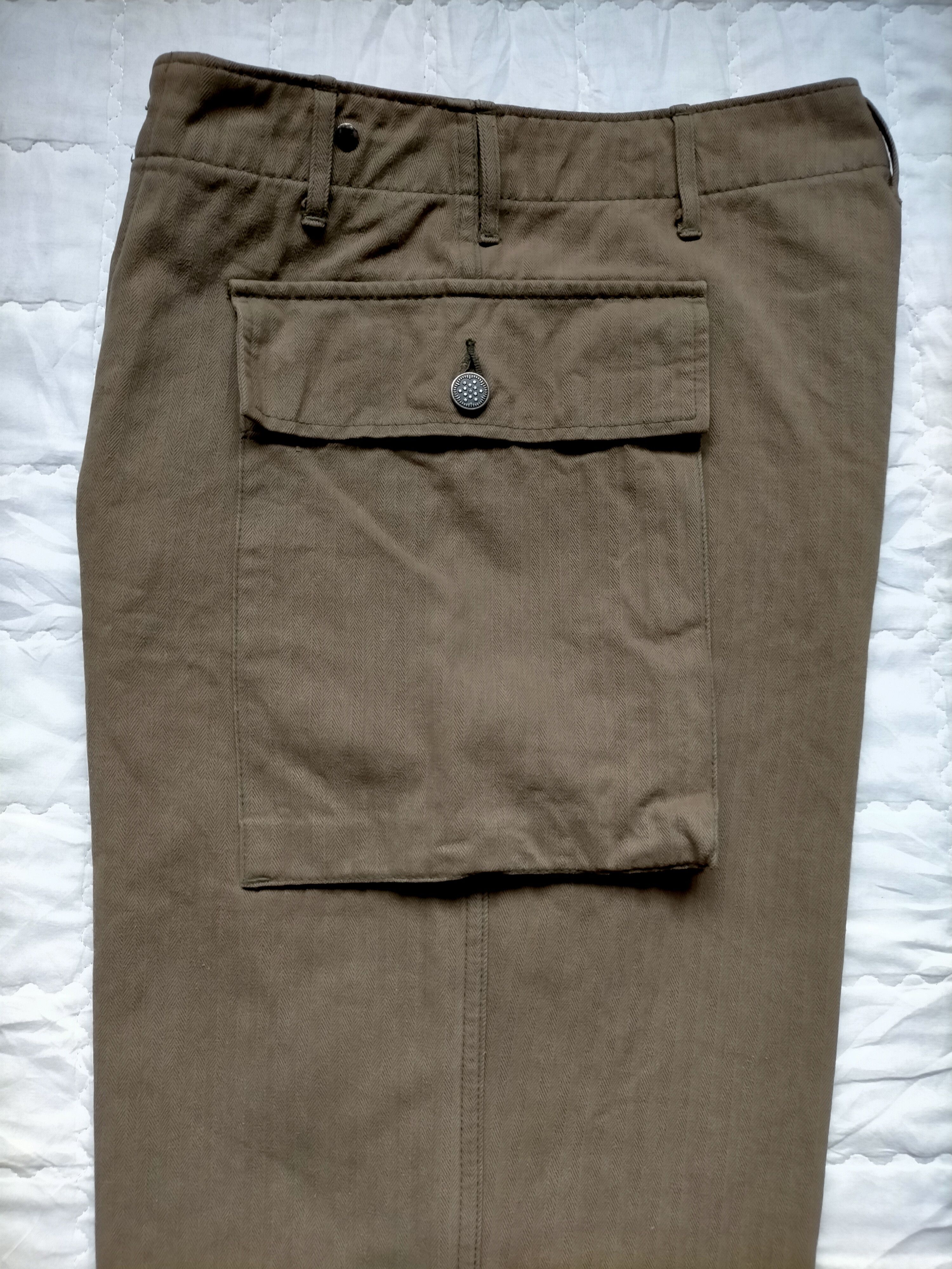Japanese Brand × Vintage WW2 Army Green 13 Star HBT Trouser Pants Size US 28 / EU 44 - 11 Thumbnail
