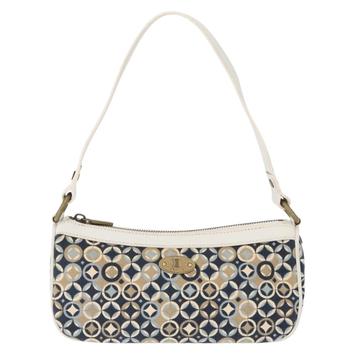 Celine Vintage Pochette Shoulder Bag Canvas