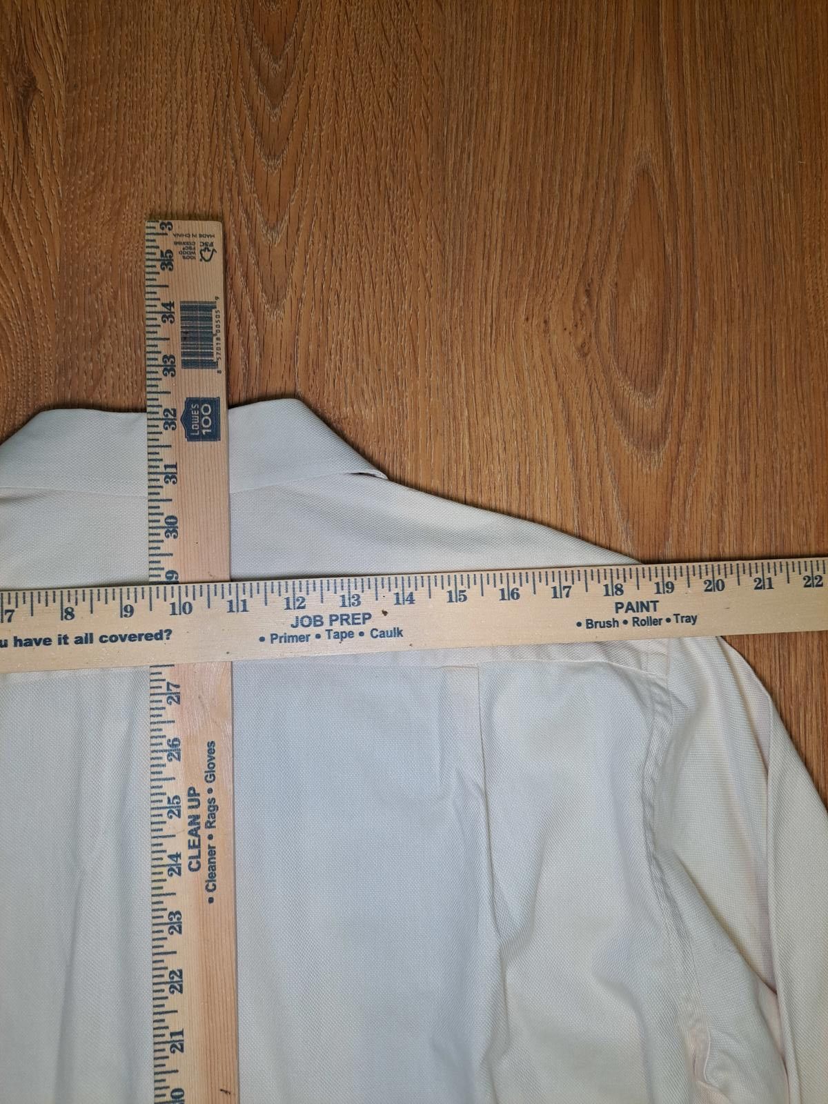 Hugo Boss Hugo Boss Dress Shirt Mens Medium 16-32/33 Beige 100% Cotton Size 38R - 10 Thumbnail