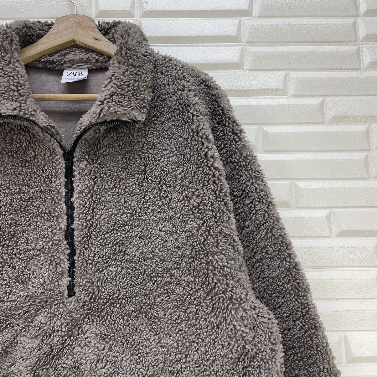 Aran Isles Knitwear × Zara Rare Zara For Men Deep Pile Jacket Size US M / EU 48-50 / 2 - 5 Thumbnail