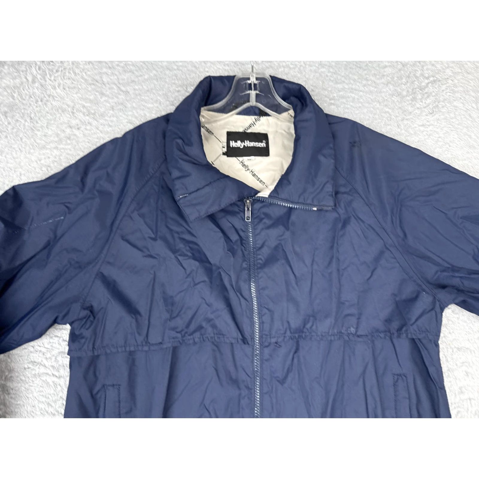 Helly Hansen Helly Hansen Jacket Mens Medium Blue Windbreaker Full Zip Lined Lightweight READ Size US M / EU 48-50 / 2 - 6 Thumbnail