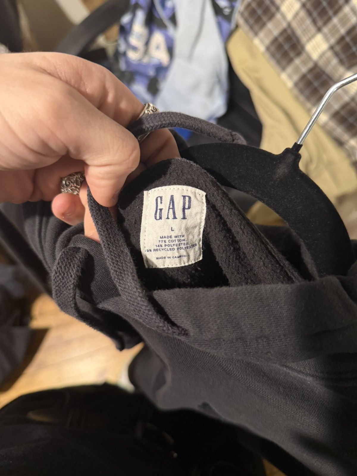 Gap Vintage 2000s GAP big logo embroidered pullover hoodie Size US L / EU 52-54 / 3 - 2 Thumbnail