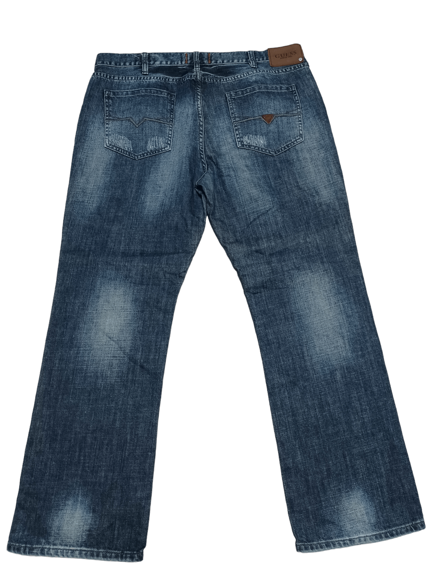 Guess GUESS DISTRESSED AVANT GARDE STRAIGHT JEANS DENIM Size US 40 / EU 56 - 2 Thumbnail