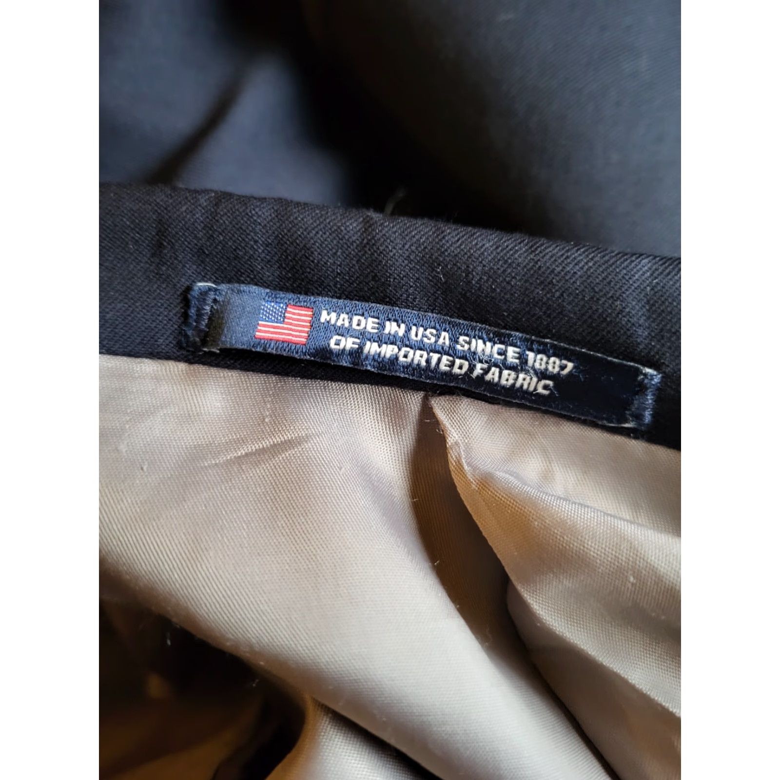 Hart Schaffner Marx Hart Schaffner Marx Sport Coat Navy Wool 44L Big & Tall Notch Lapel Two-Button Single-Breasted Long Jacket/Coat Mens Blazer Jacket Size 44R - 6 Thumbnail