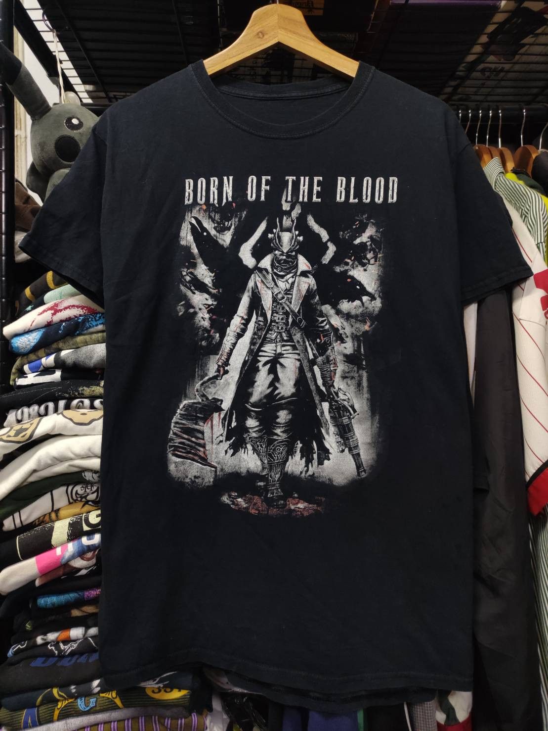 Playstation Bloodborne " Born Of The Blood " Game Promo T-Shirt Size US M / EU 48-50 / 2 - 3 Thumbnail