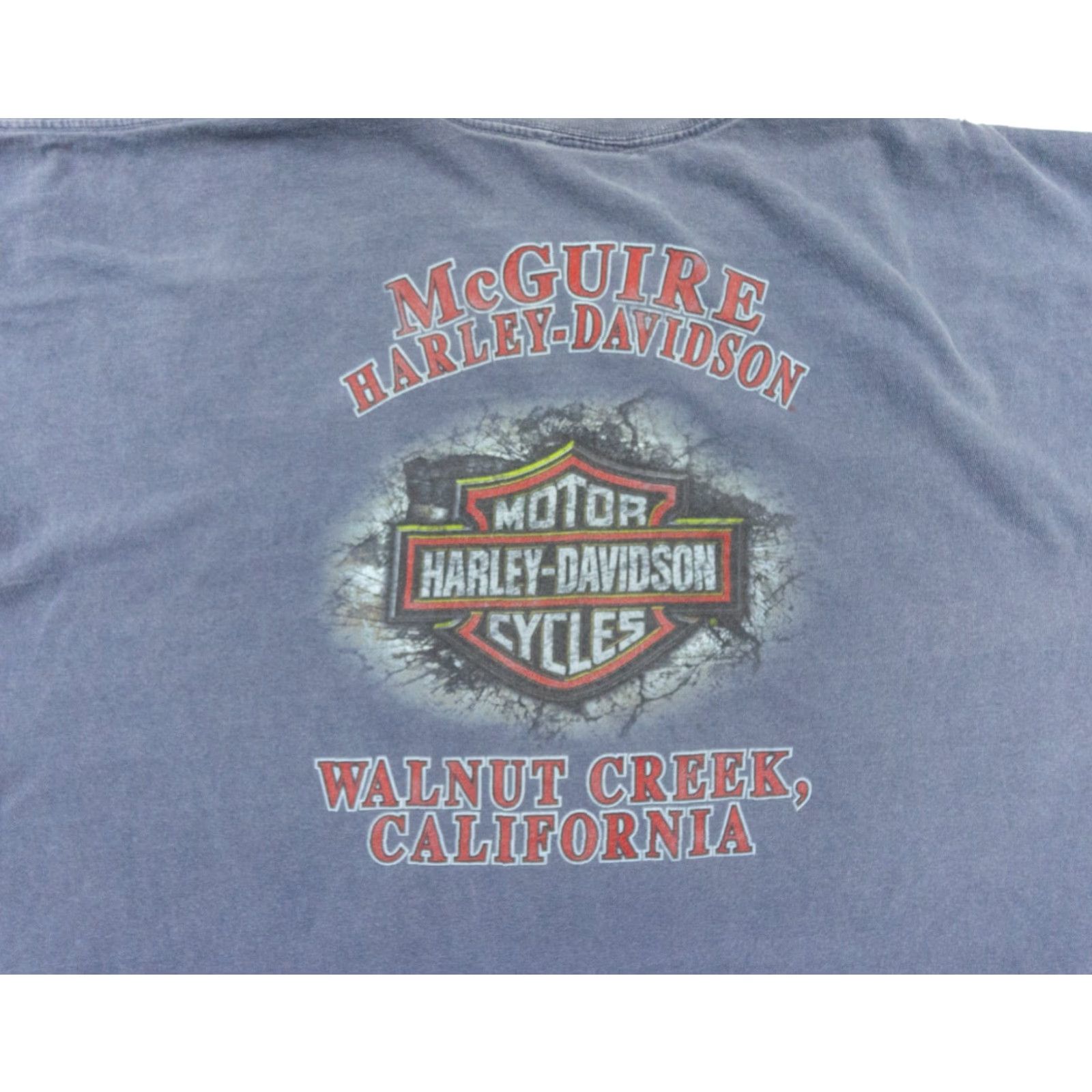 Harley Davidson Harley-Davidson Motorcycle Shirt Men's XL Blue Short Sleeve Graphic Tee Biker Size US XL / EU 56 / 4 - 5 Thumbnail