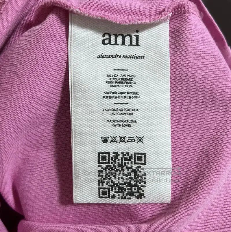 AMI AMI Pink Cotton Women's T-shirt . Size S / US 4 / IT 40 - 3 Thumbnail