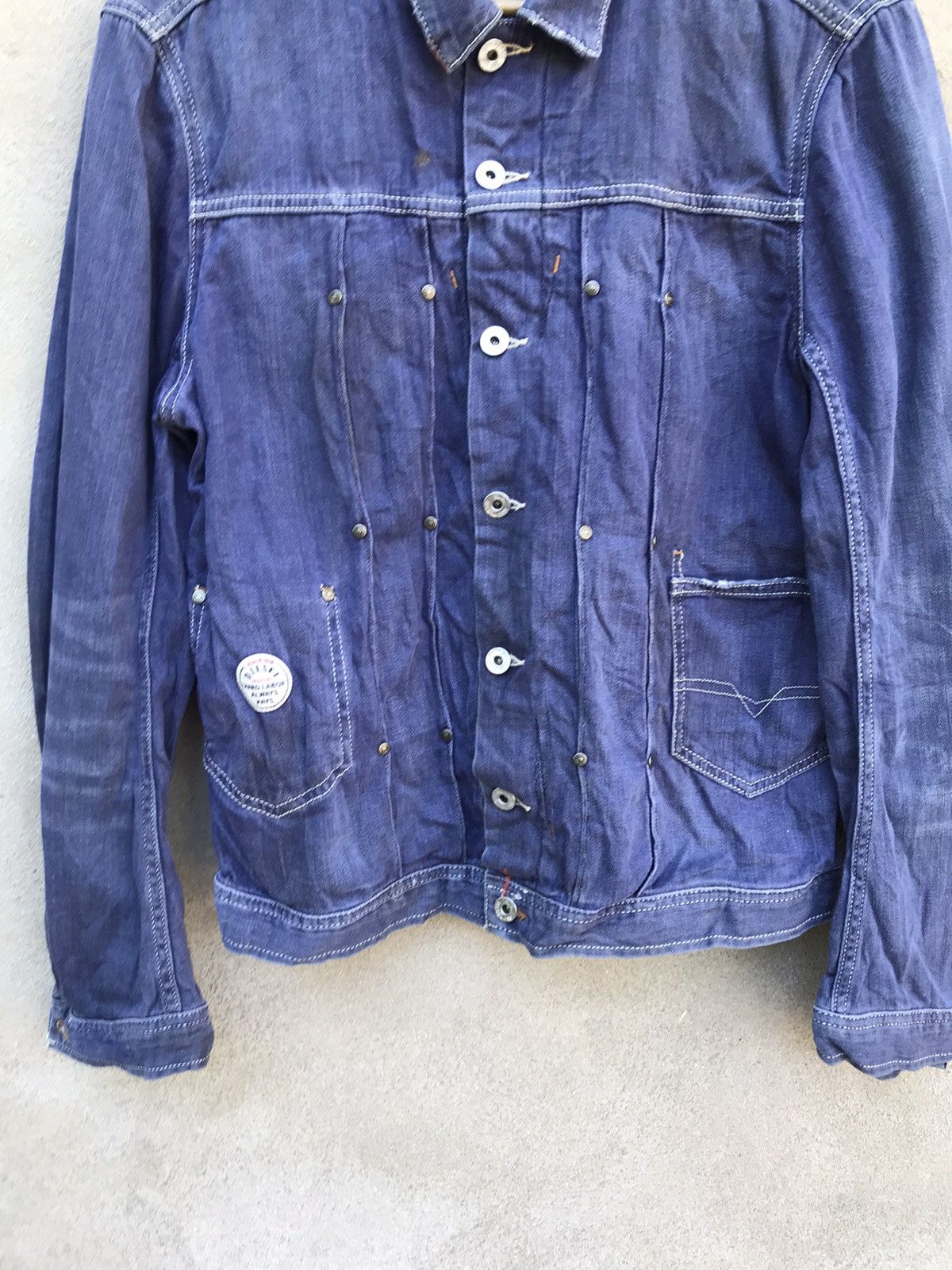 Diesel VINTAGE DIESEL DISTRESSED DENIM JACKET MADPUNK SEDITIONARIES Size US M / EU 48-50 / 2 - 8 Thumbnail