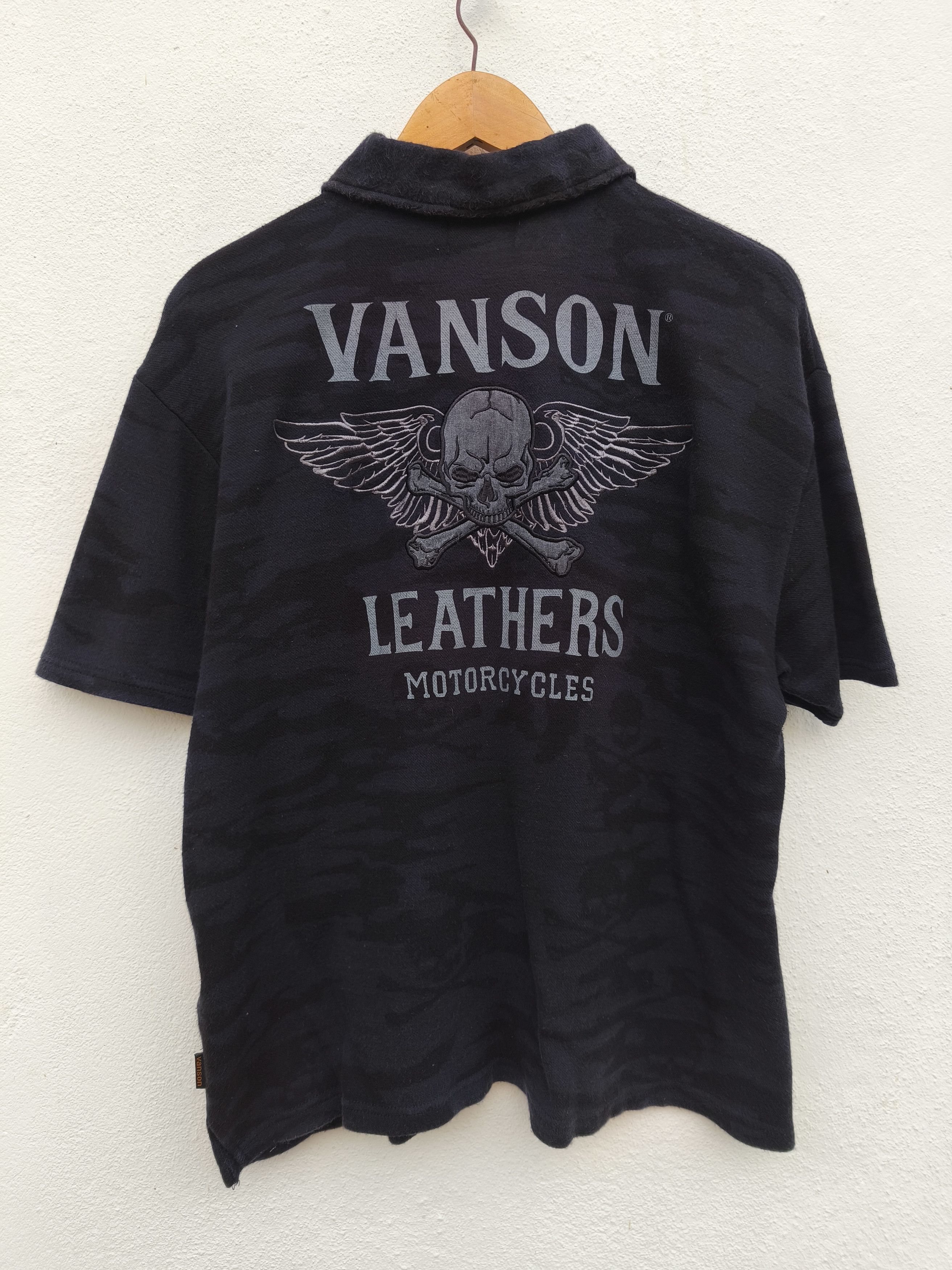 Vanson Leathers Vanson Leathers polo tee camouflage Skulls beauty beast Size US L / EU 52-54 / 3 - 5 Thumbnail
