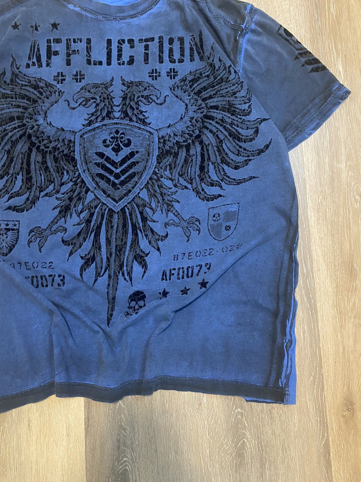 Affliction × Vintage Crazy grunge Vintage Affliction shirt Size US XL / EU 56 / 4 - 6 Thumbnail
