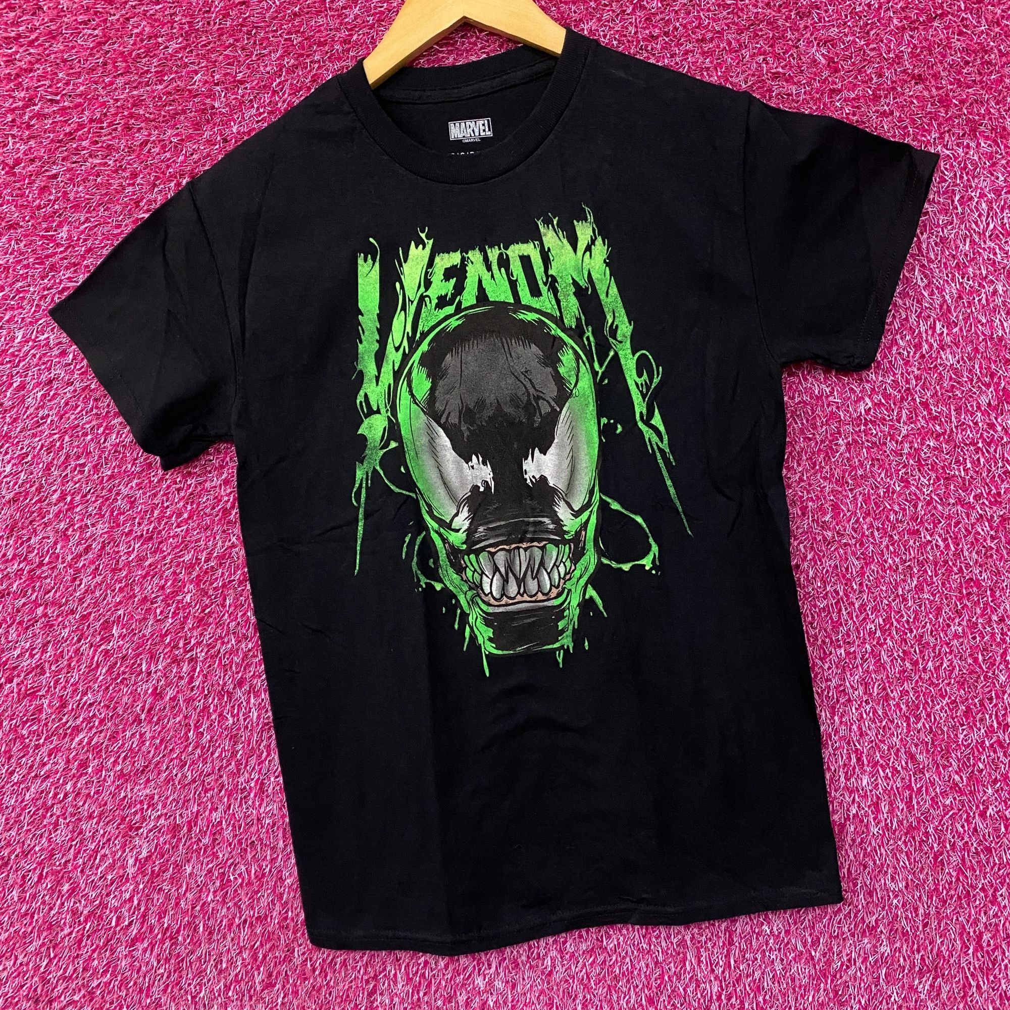 Marvel Comics Marvel Spider-Man Venom Black Green Grin Logo T-Shirt Small Size US S / EU 44-46 / 1 - 3 Thumbnail