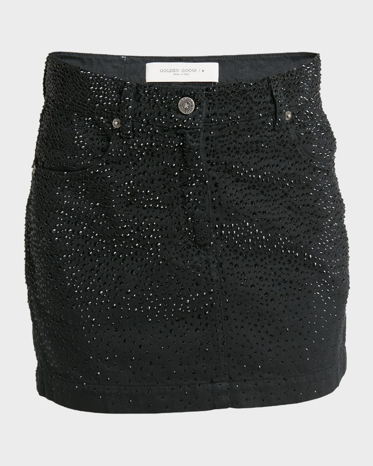 Golden Goose o1y0825 Mini Skirt in Black Size 27" / US 4 / IT 40 - 1 Thumbnail