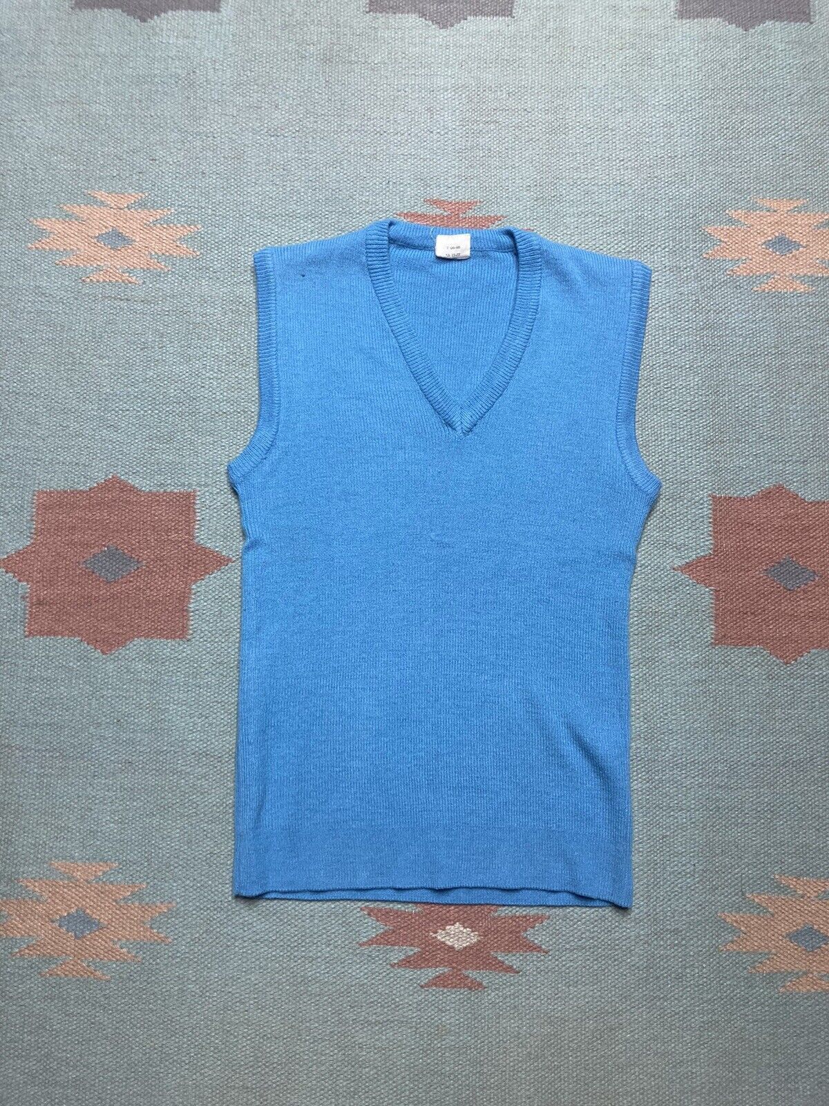 Vintage VTG 70s sears sweater vest acrylic knit boys 14 baby tee Size S / US 4 / IT 40 - 1 Thumbnail