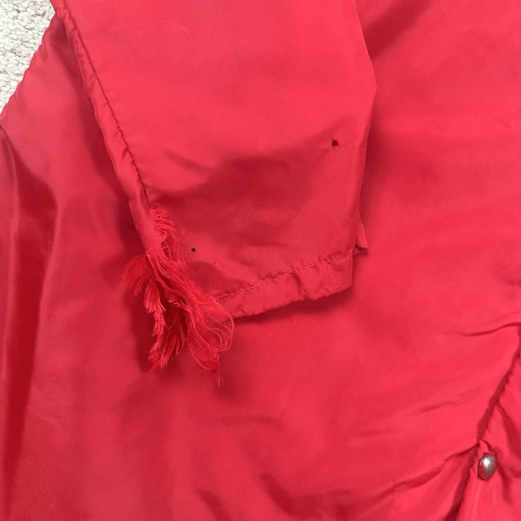 Vintage VINTAGE 60s Windbreaker Jacket Mens Large Red 1965 World Slow Pitch Double Sided Size US L / EU 52-54 / 3 - 6 Thumbnail