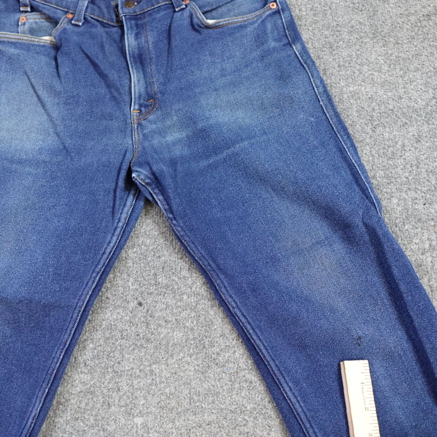 Levi's VINTAGE Levi's 515 Jeans 33 x 27 Blue USA Made Denim Solid Belt Loops Mens Jeans 515 Straight (Inseam 27) 33" Waist Blue Vintage USA Made Size US 33 - 6 Thumbnail