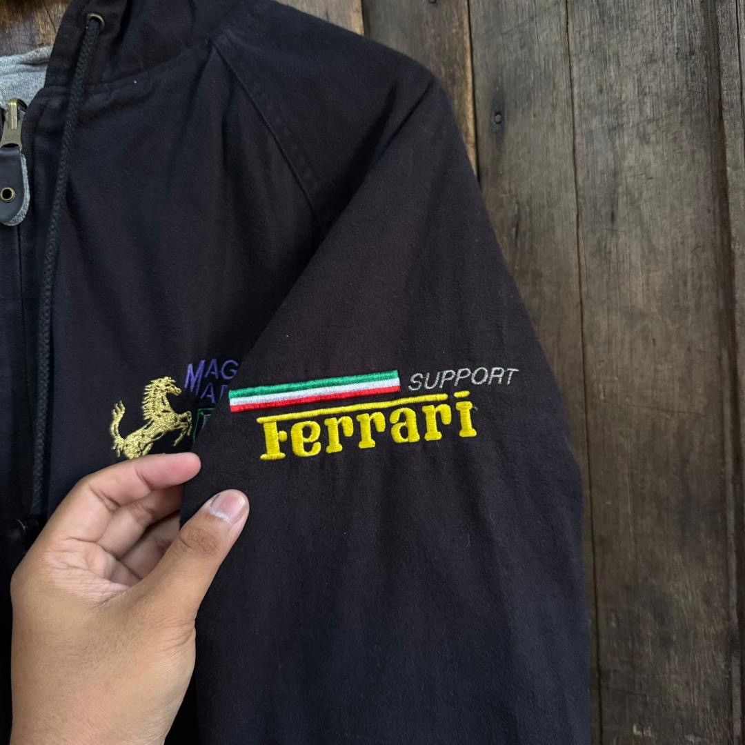 Ferrari Vintage Ferrari Magneti Marelli Reversible Hoodie Size US L / EU 52-54 / 3 - 3 Thumbnail