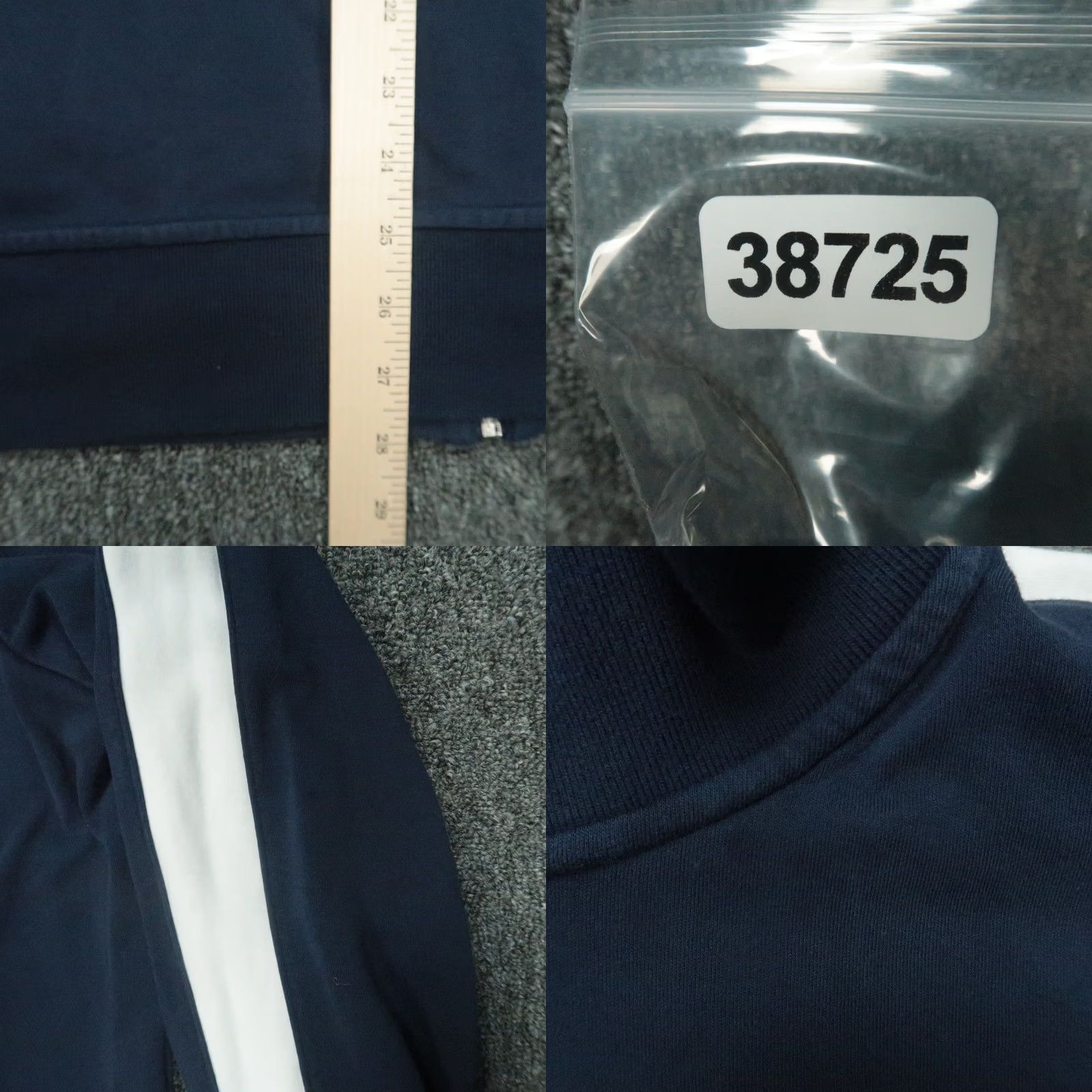 Polo Ralph Lauren Polo Ralph Lauren Jacket Mens XL Blue White Full Zip Pockets Bomber Sweat Stadium Casual Workwear Size US XL / EU 56 / 4 - 8 Thumbnail