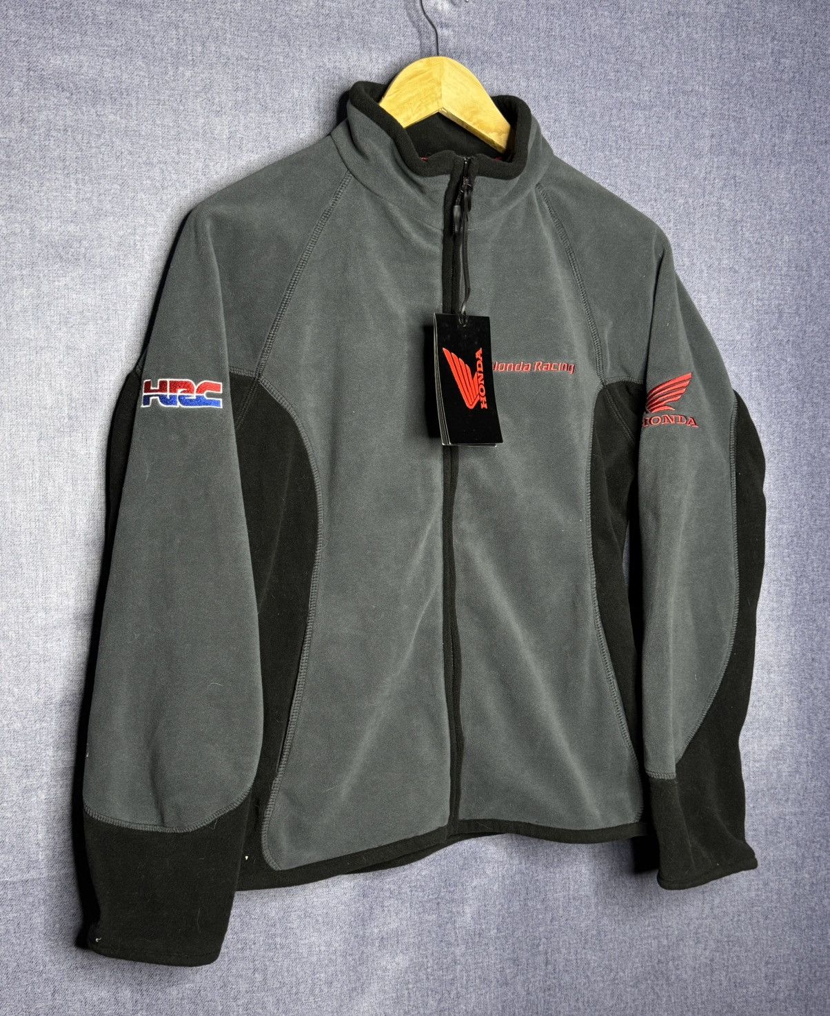 Honda NEW Vintage Honda F1 Racing Fleece Jacket Full Zip Woman 12 Size XL / US 12-14 / IT 48-50 - 2 Thumbnail