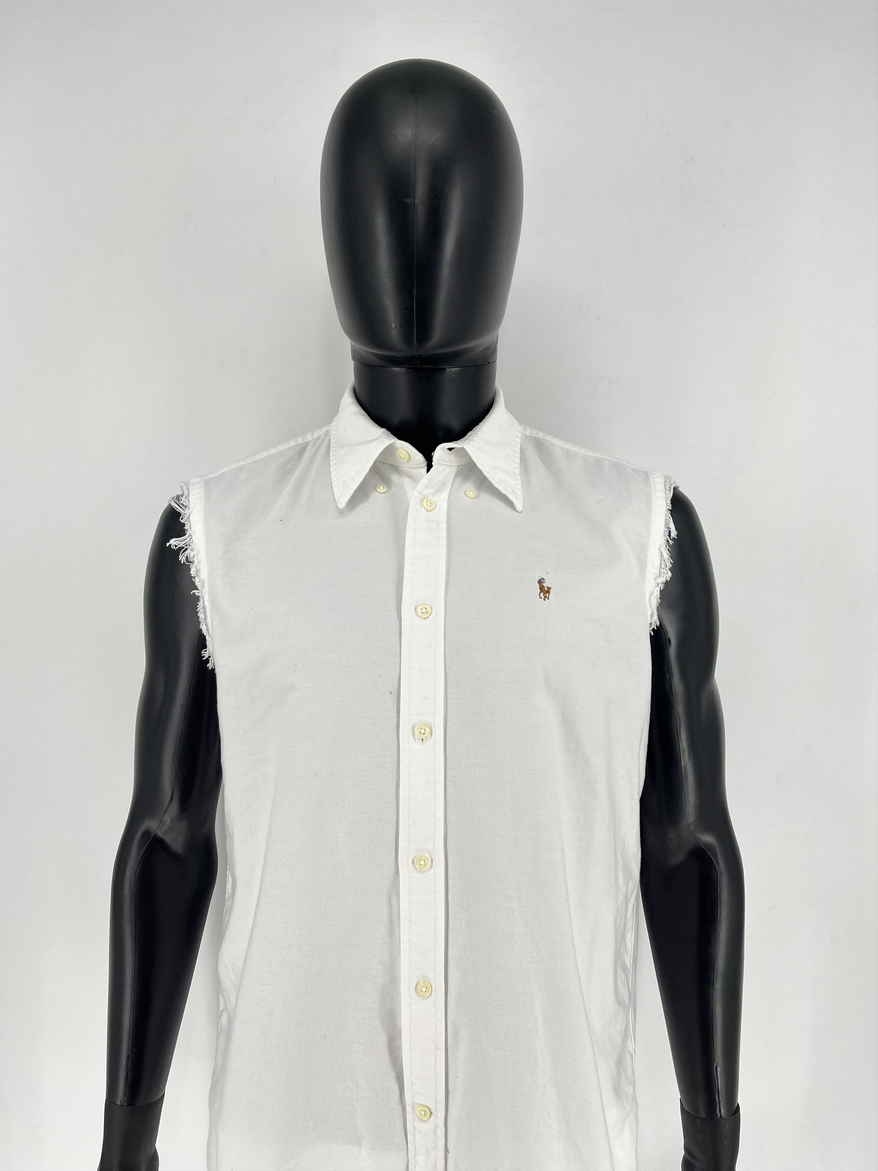Polo Ralph Lauren Vintage White Shirt Polo Ralph Lauren Size M Rare Size US M / EU 48-50 / 2 - 1 Thumbnail