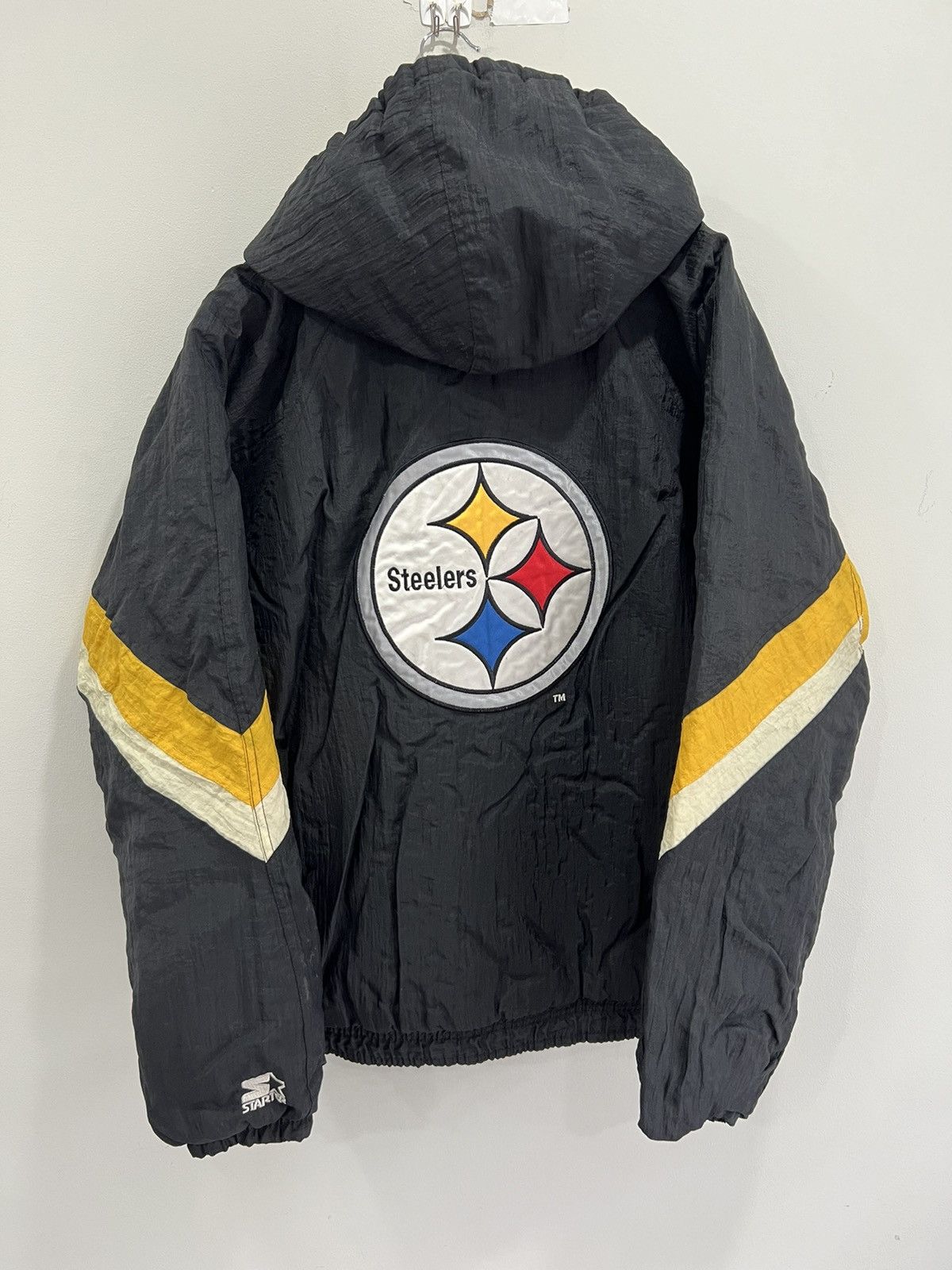 Starter Vintage 90s Pittsburgh Steelers Starter Jacket Zip Up Size US L / EU 52-54 / 3 - 2 Thumbnail
