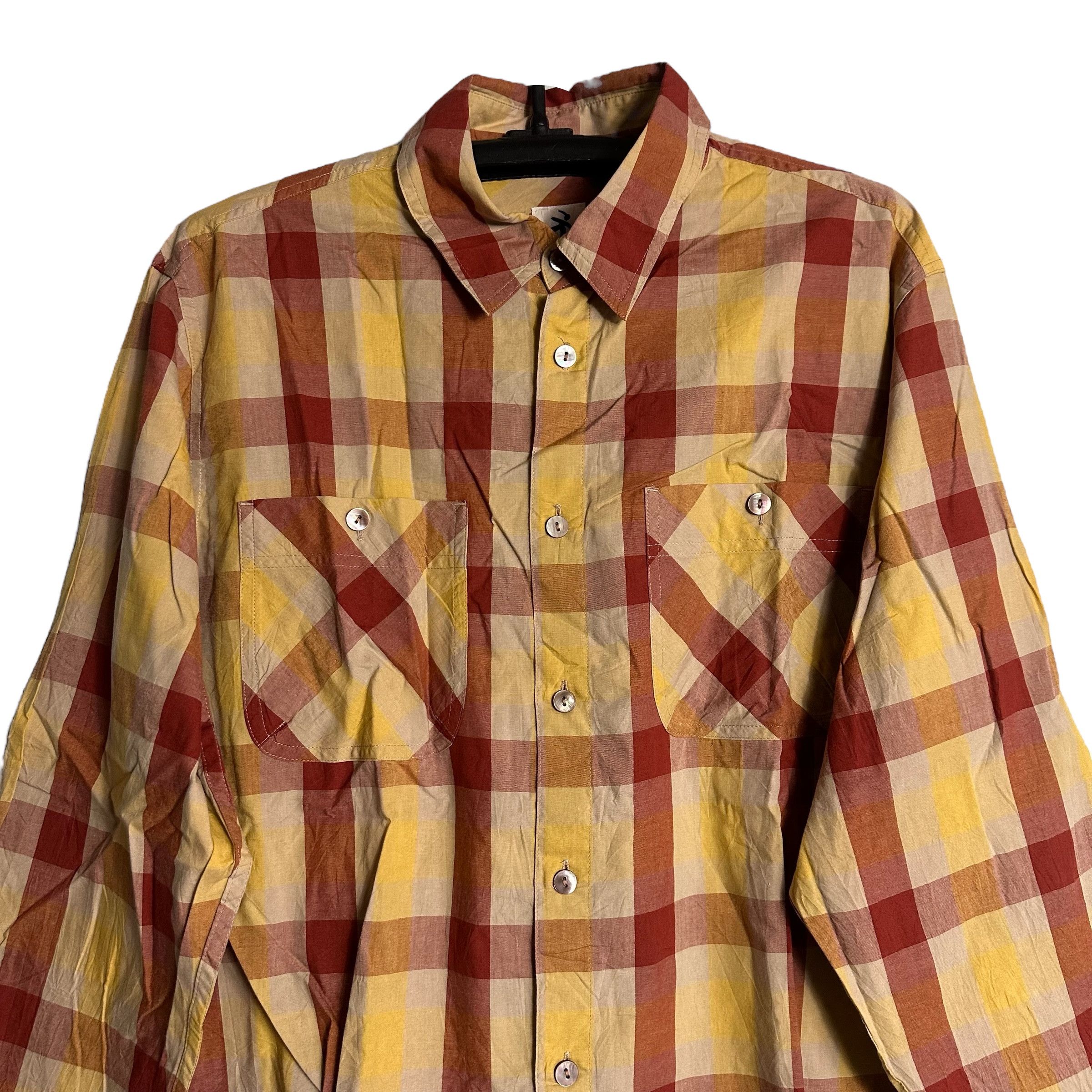 Hai Sporting Gear × Issey Miyake × Japanese Brand 🔥RARE🔥Vintage Hai Sporting Gear Plaid Button Up Shirt Size US M / EU 48-50 / 2 - 2 Thumbnail