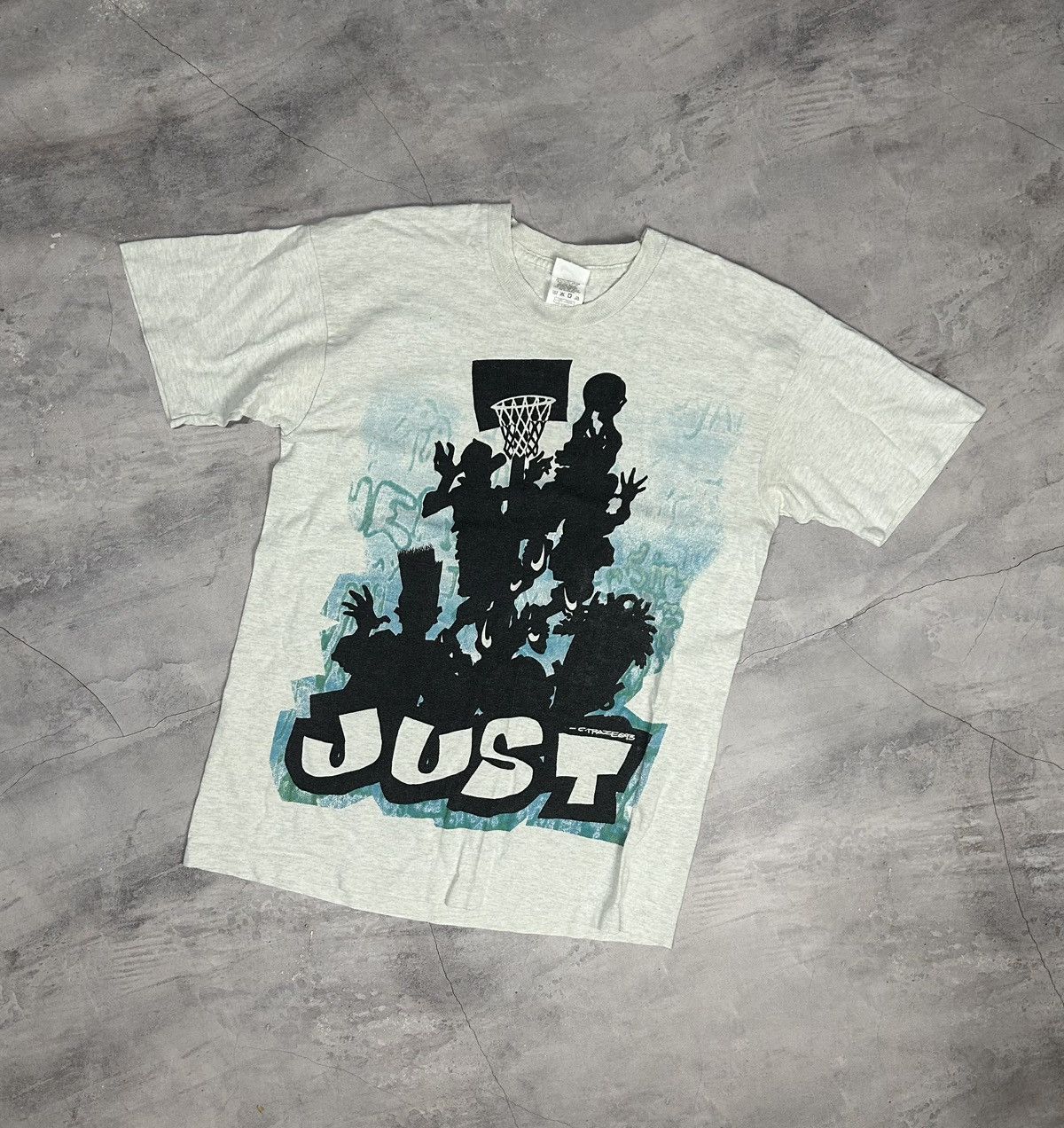 Nike Vintage Nike Just Do It Basketball T-Shirt Single Stitch Size US S / EU 44-46 / 1 - 2 Thumbnail