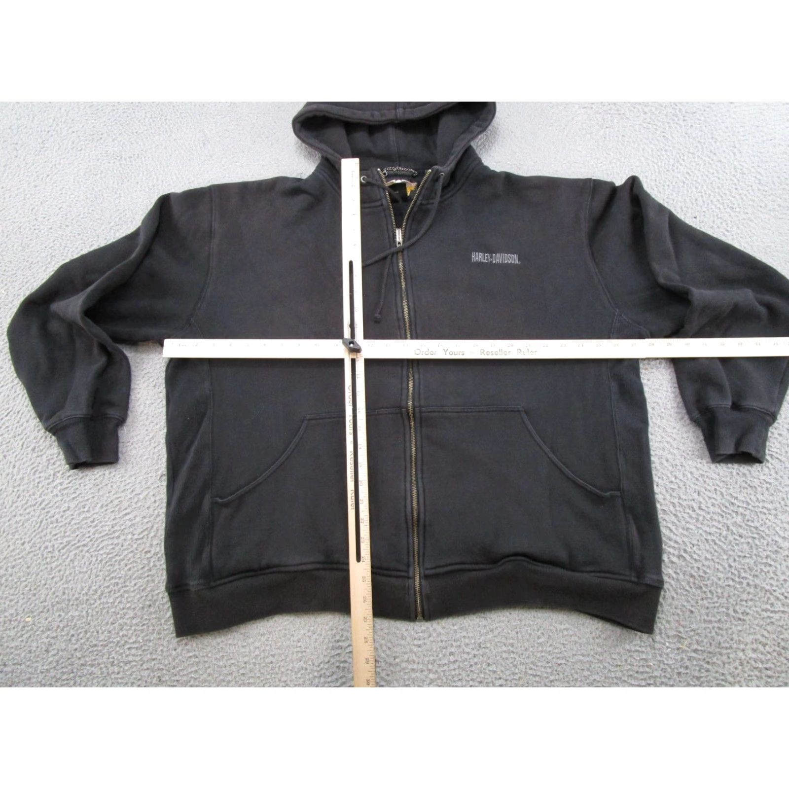 Harley Davidson VINTAGE Harley-Davidson Black Full Zip Hoodie Sweatshirt 2XL Hoodie Men Regular Size 2XL Biker 2000s Winter, Fall, Spring Size US XXL / EU 58 / 5 - 5 Thumbnail
