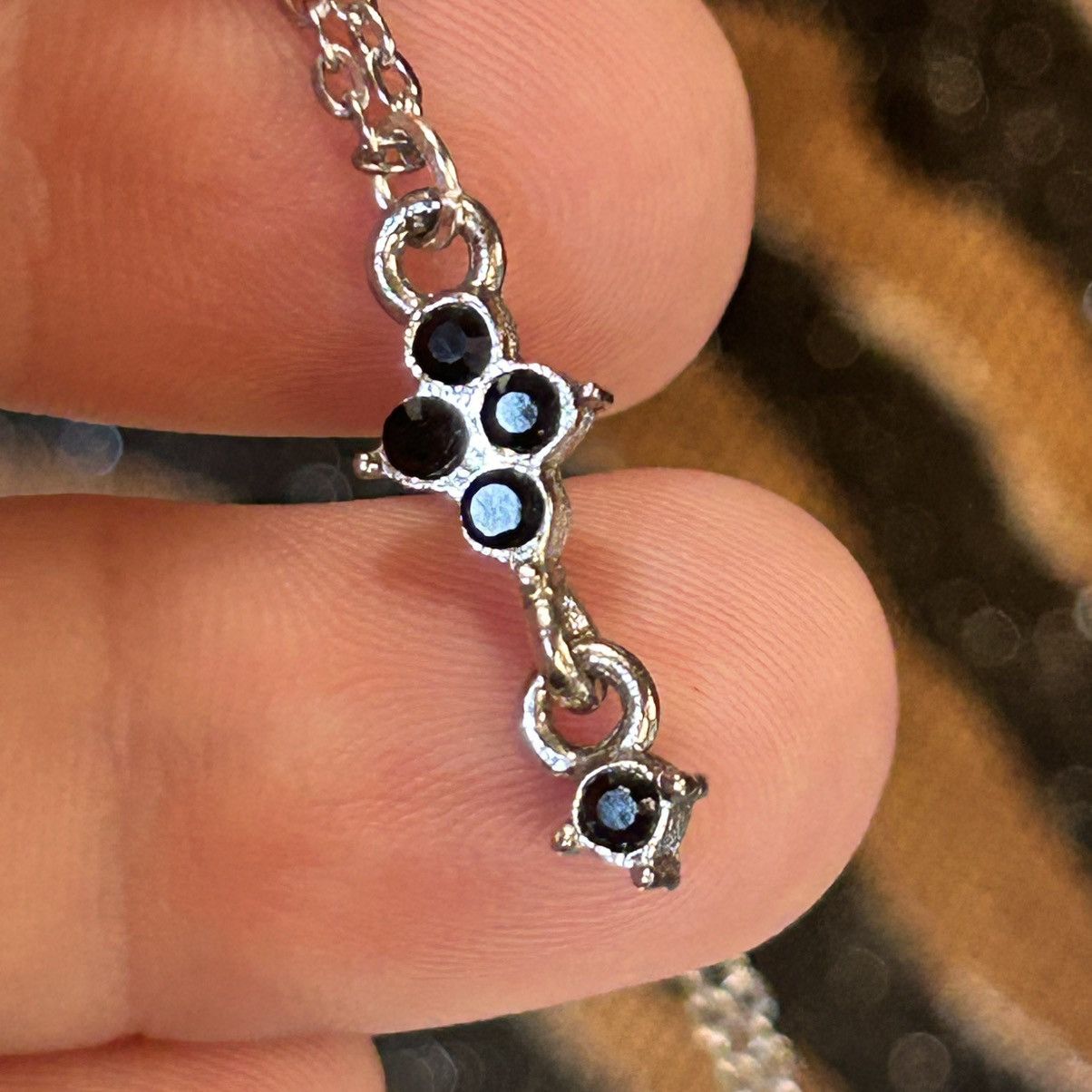 Handmade Handcrafted faceted black glass chandelier pendant necklace Size ONE SIZE - 1 Thumbnail