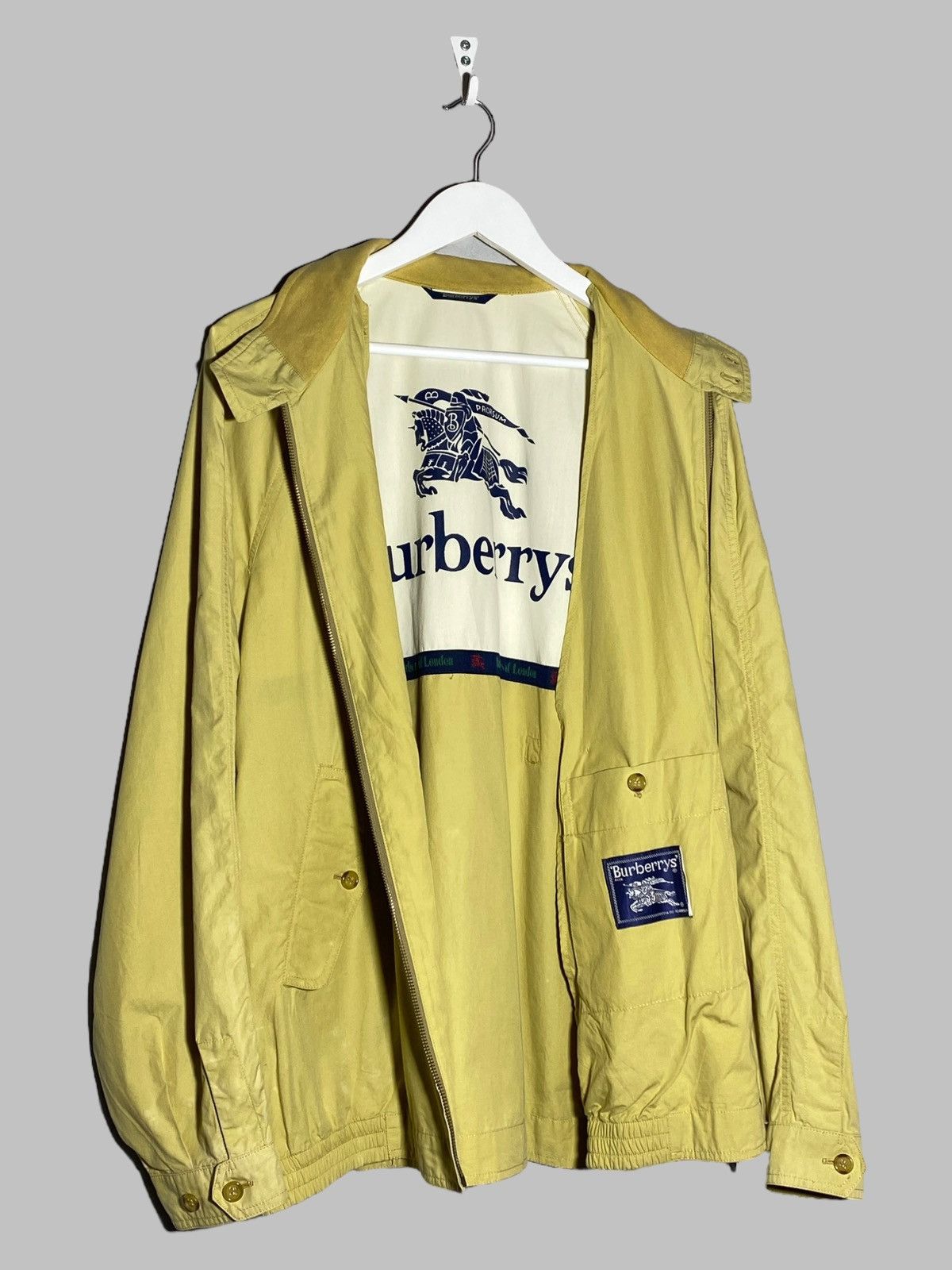 Burberry Vintage 80s Burberrys Rare Light Jacket Size US L / EU 52-54 / 3 - 1 Thumbnail