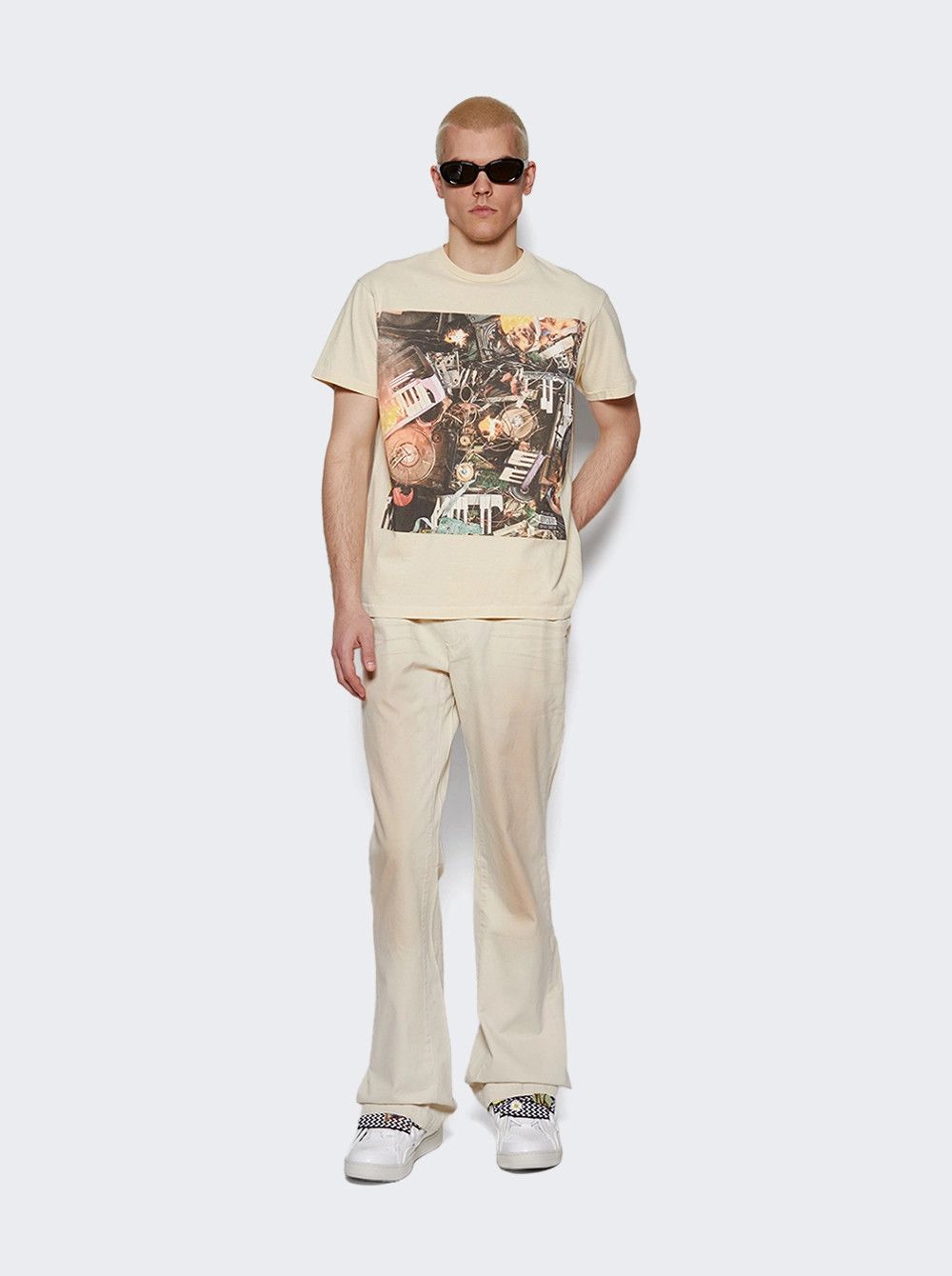 Gallery Dept. o1gr1nt0426 La Chino Flares Pant in Antique White Size US 33 - 2 Thumbnail