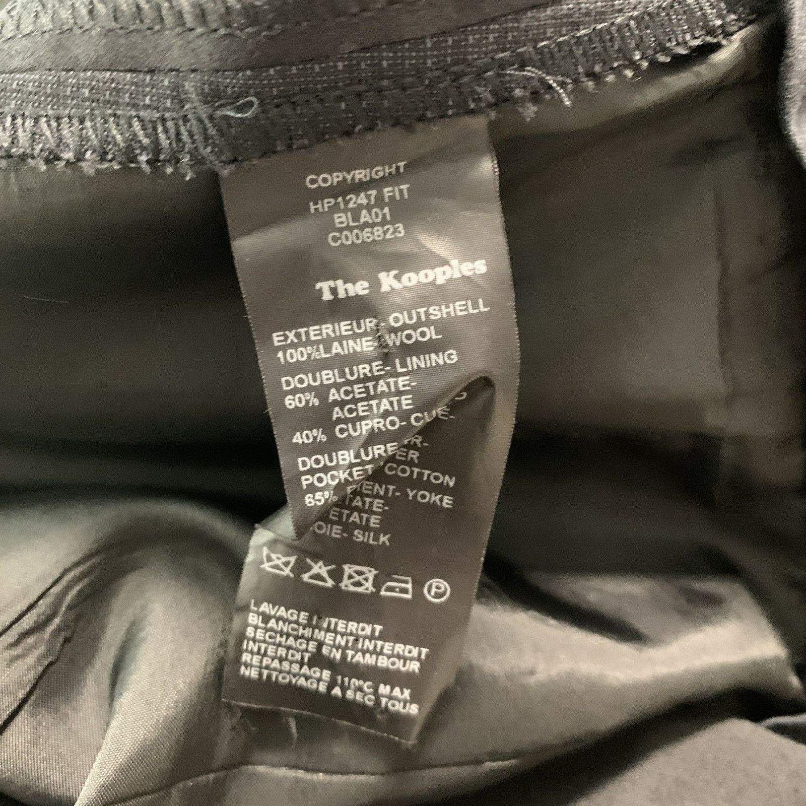 The Kooples THE KOOPLES Size 30 Black Solid Wool Tuxedo Dress Pants Size US 30 / EU 46 - 4 Thumbnail