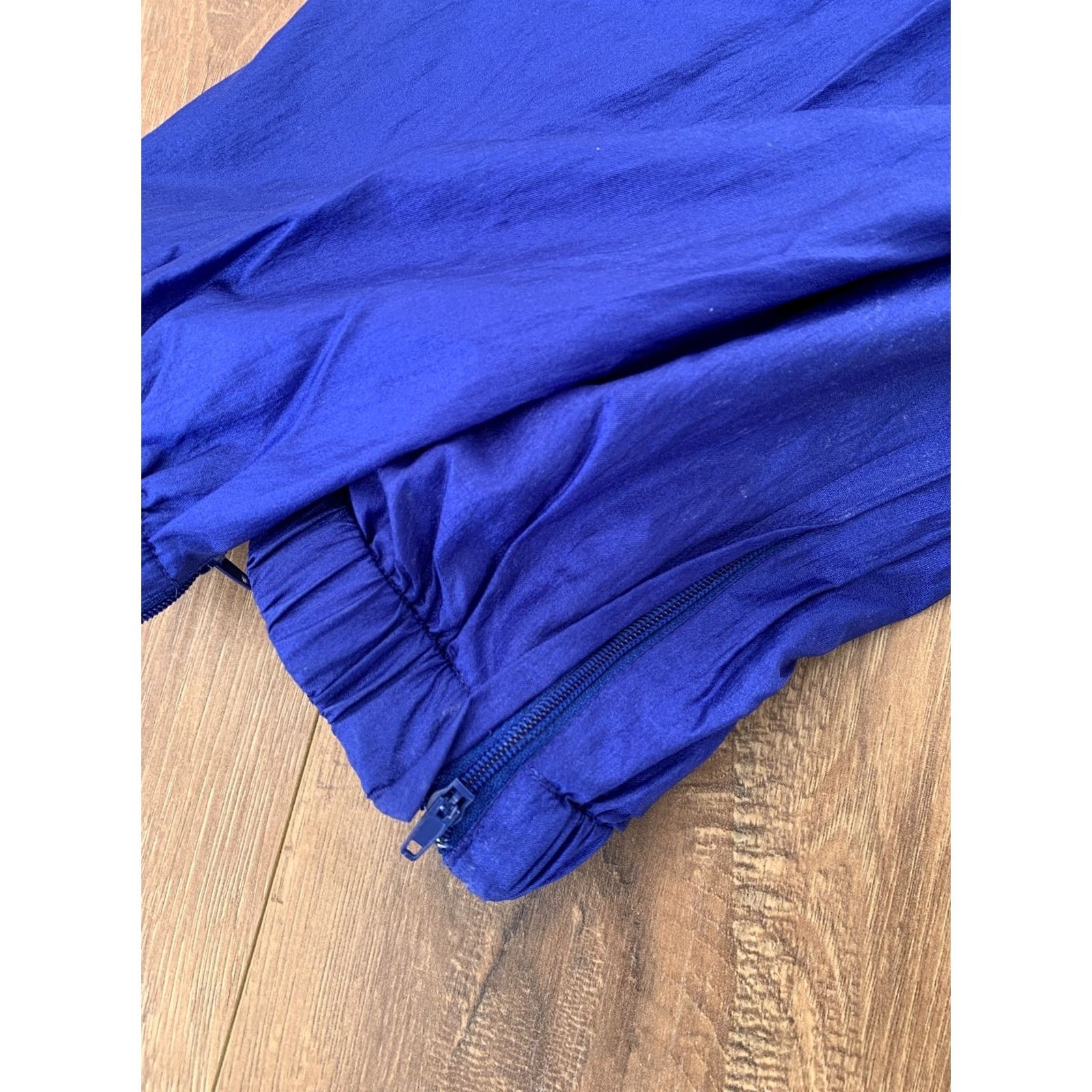 Vintage VINTAGE Suntera Track Jacket Pants Set Womens Medium Blue Polka Dot Nylon Tracksuit Jacket & Pants Women 90s Sports Style Size 32" / US 10 / IT 46 - 6 Thumbnail
