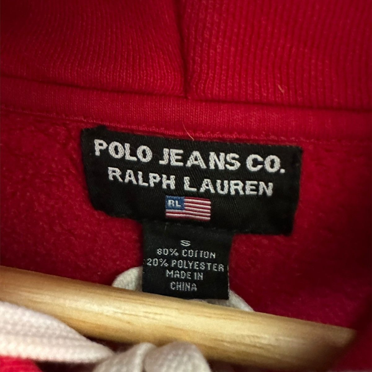 Polo Ralph Lauren × Vintage Vintage Ralph Lauren Distressed Polo Jean Hoodie Sweatshirt Size US S / EU 44-46 / 1 - 7 Thumbnail