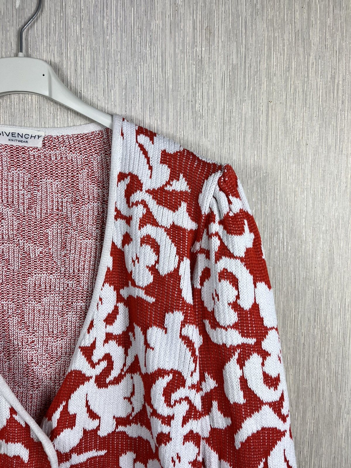 Givenchy Vintage Givenchy knitwear double-breasted floral cardigan Size M / US 6-8 / IT 42-44 - 3 Thumbnail