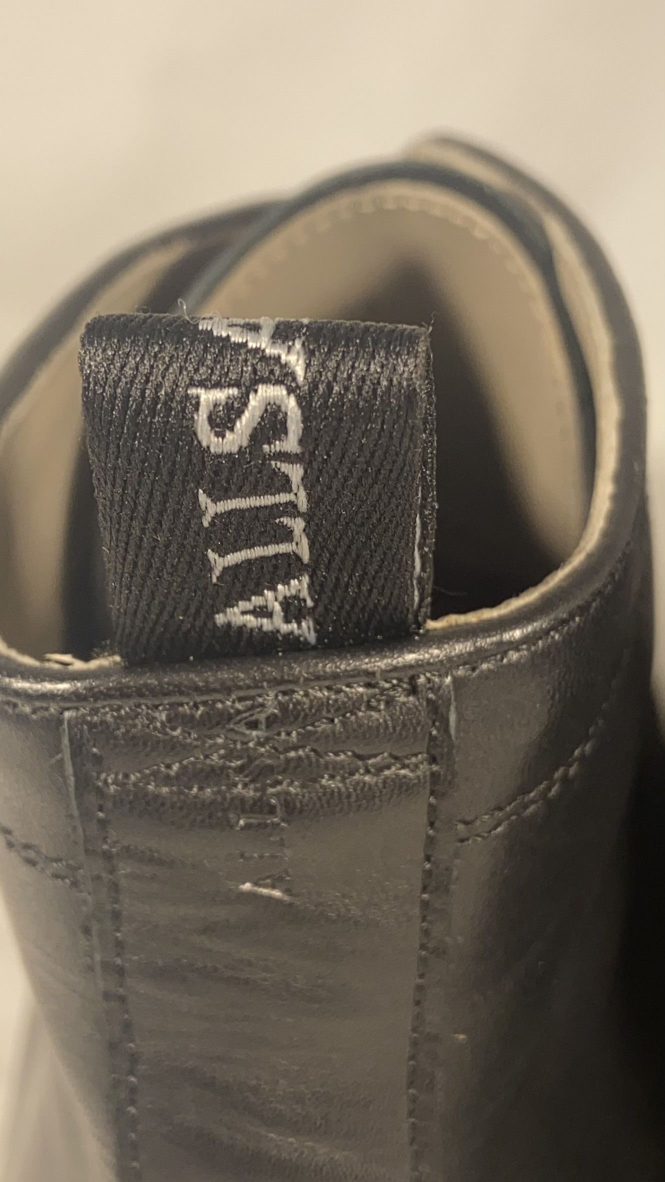 Allsaints Harland Cap Toe Black Leather Moto Combat Boots Size US 13 / EU 46 - 15 Thumbnail