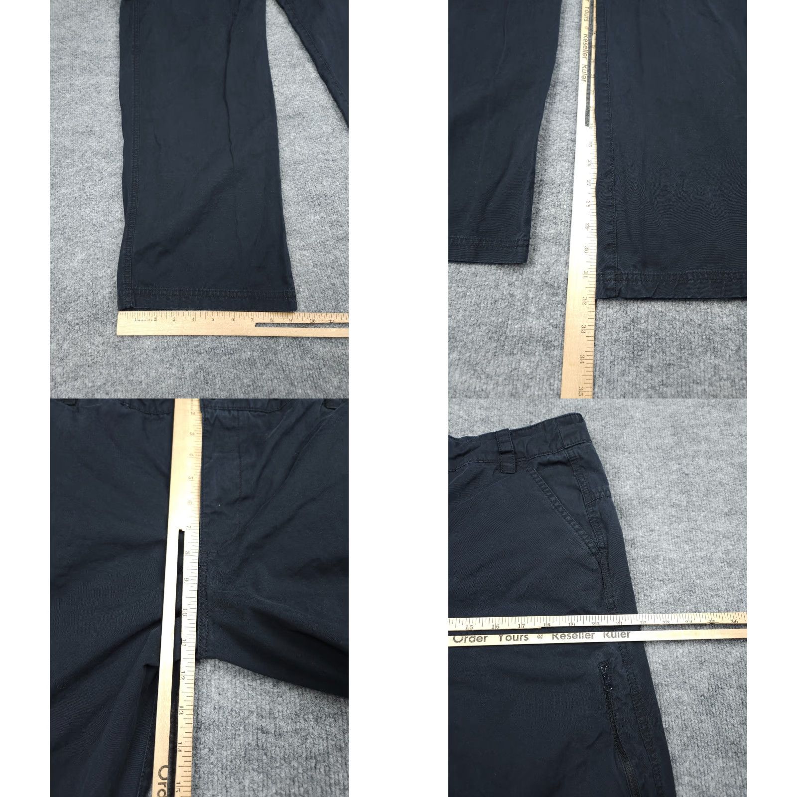Nike Nike Cargo Pants Mens 34 Pants Black 100% Cotton Zip Pocket Wide Leg Logo Embroidered Straight Inseam 32 Casual Travel Nike Heritage Regular Men Size US 34 / EU 50 - 9 Thumbnail