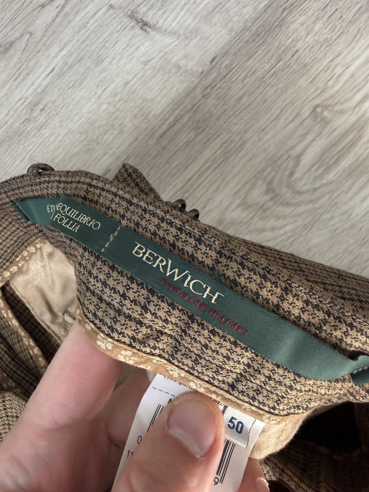 Other Berwich Retro Pleated Houndstooth Trousers Size 50 Size US 34 / EU 50 - 6 Thumbnail
