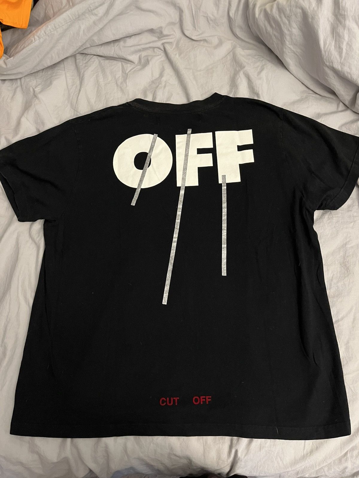 Off-White Off White Cut Off Tee Black Size US XL / EU 56 / 4 - 7 Thumbnail