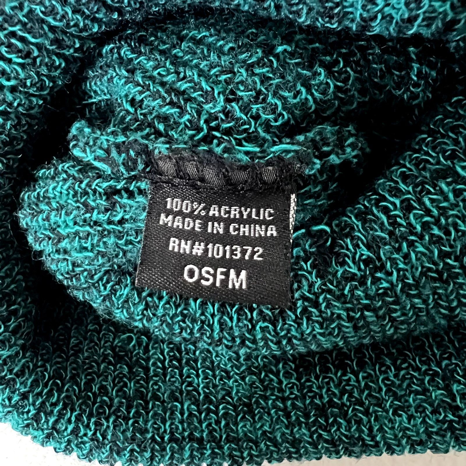 Old Navy Green Knit Beanie Hat Size ONE SIZE - 4 Thumbnail