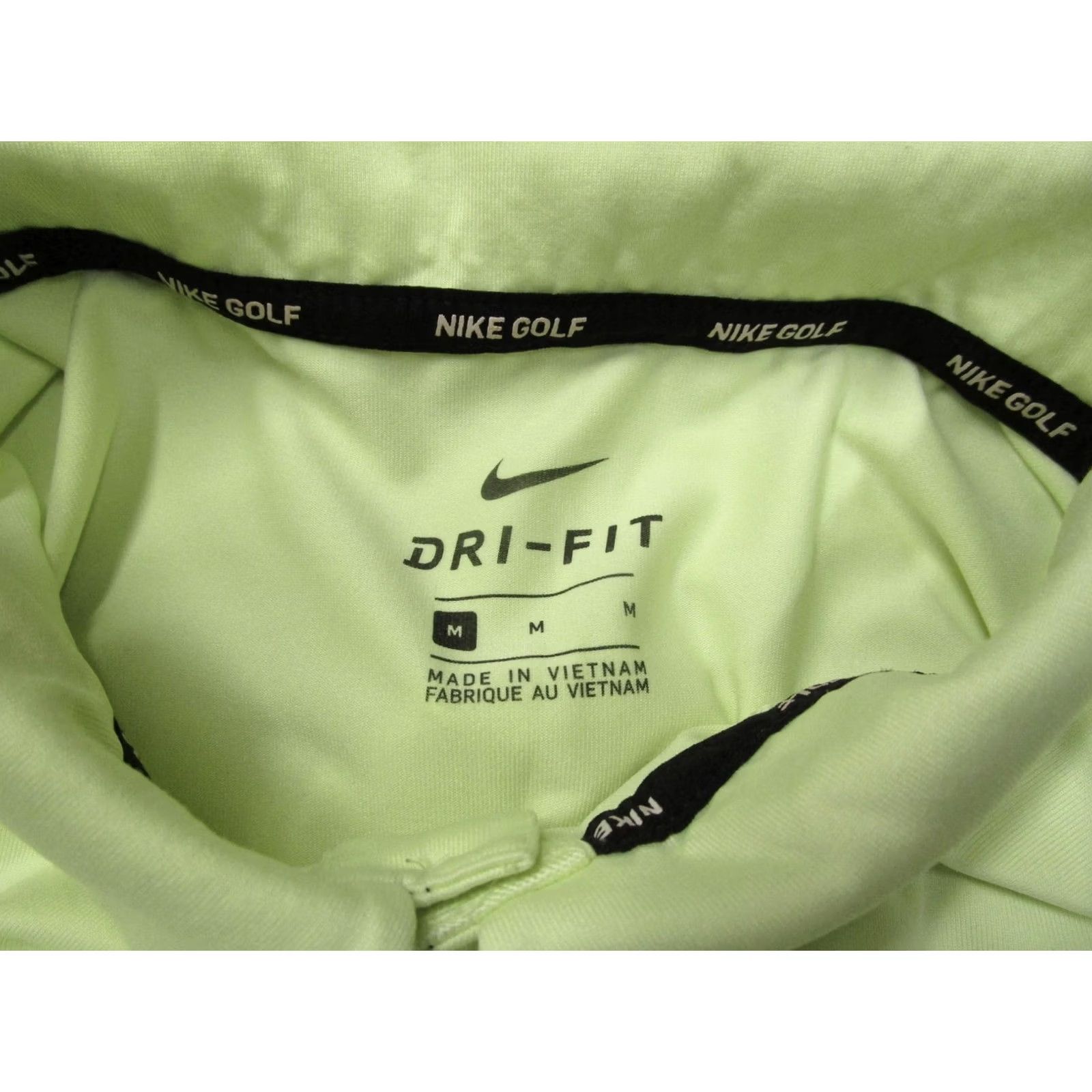 Nike Nike Dri-FIT Polo Shirt Golf Mens Medium Yellow Neon Side Stripe Performance Size US M / EU 48-50 / 2 - 7 Thumbnail