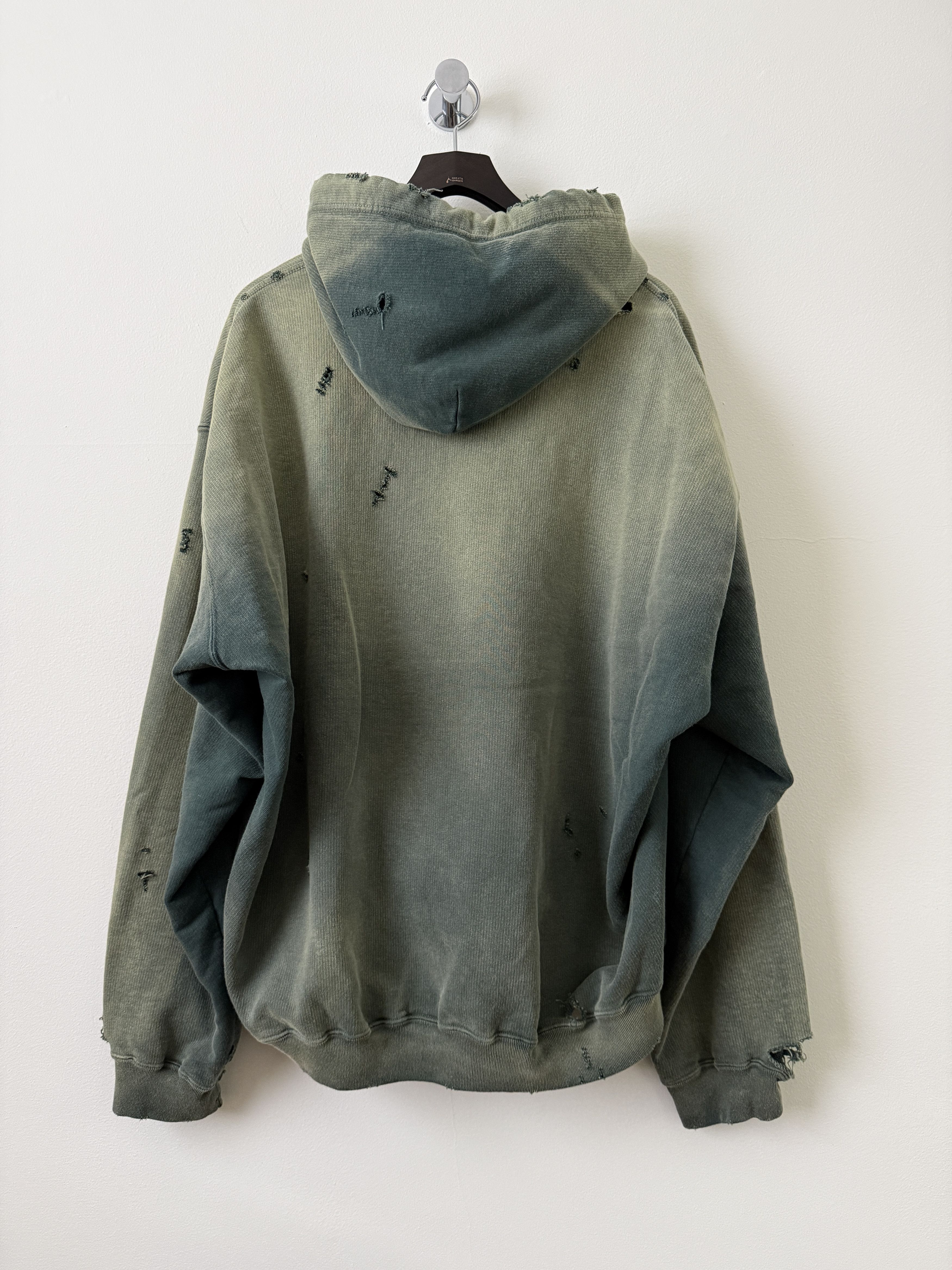 Maison MIHARA YASUHIRO Sun Faded Distressed Pullover Hoodie Size US S / EU 44-46 / 1 - 2 Thumbnail