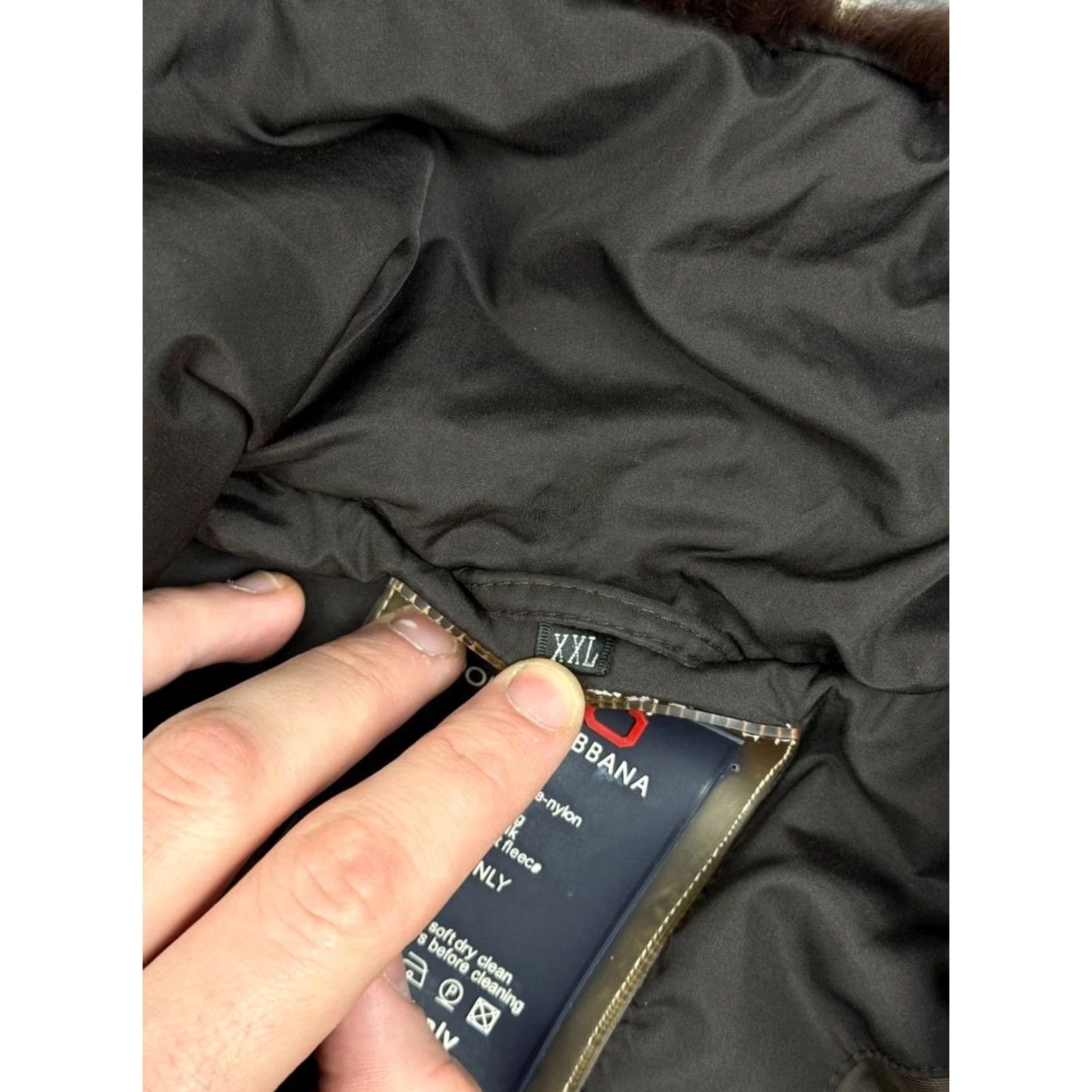 Dolce & Gabbana VINTAGE Dolce&Gabbana Jacket Real Fur 2XL Womens Brown Fur Lining Regular Size Vintage Primera? Wait, cannot add extra. Size XXL / US 16-18 / IT 52-54 - 6 Thumbnail