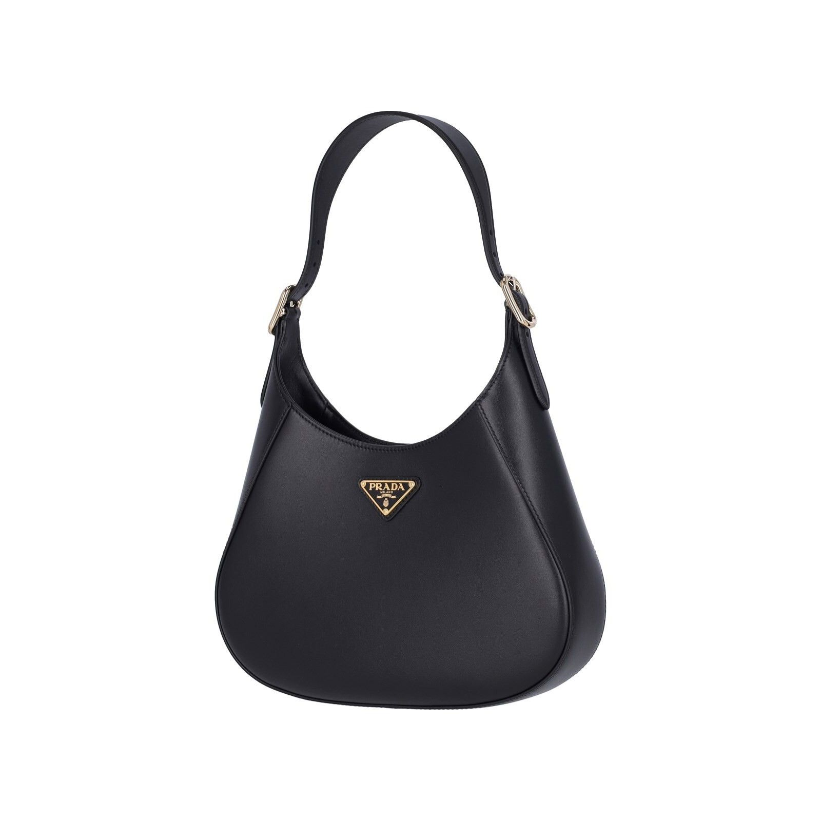 Prada PRADA Cleo Black Leather Shoulder Bag New And Authentic Size ONE SIZE - 2 Thumbnail