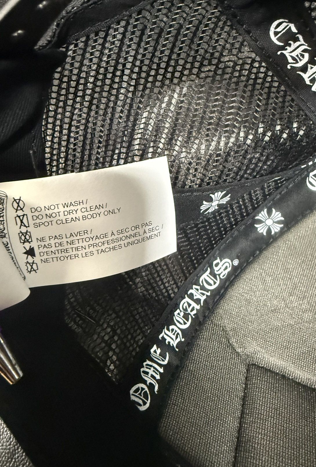 Chrome Hearts Chrome Hearts NYC Exclusive CH Patch Trucker Hat Black White Size ONE SIZE - 3 Thumbnail