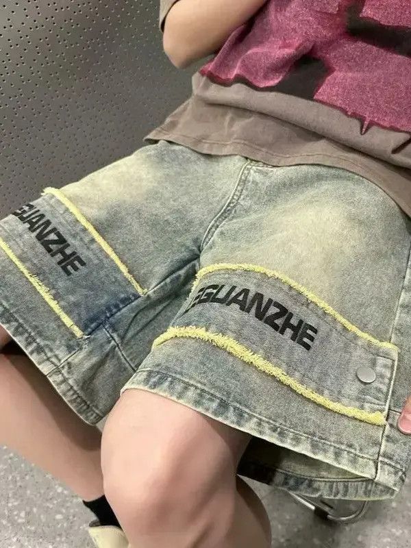 Japanese Brand Retro high street denim shorts Size US 32 / EU 48 - 3 Thumbnail