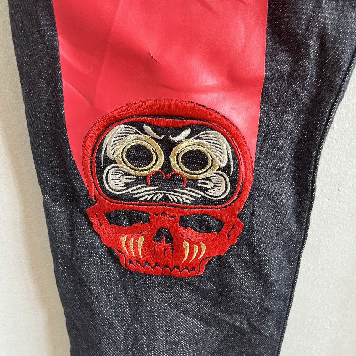 Evisu EVISU SKULL DAICOCK INDIGO SELVEDGE PANTS Size US 32 / EU 48 - 14 Thumbnail