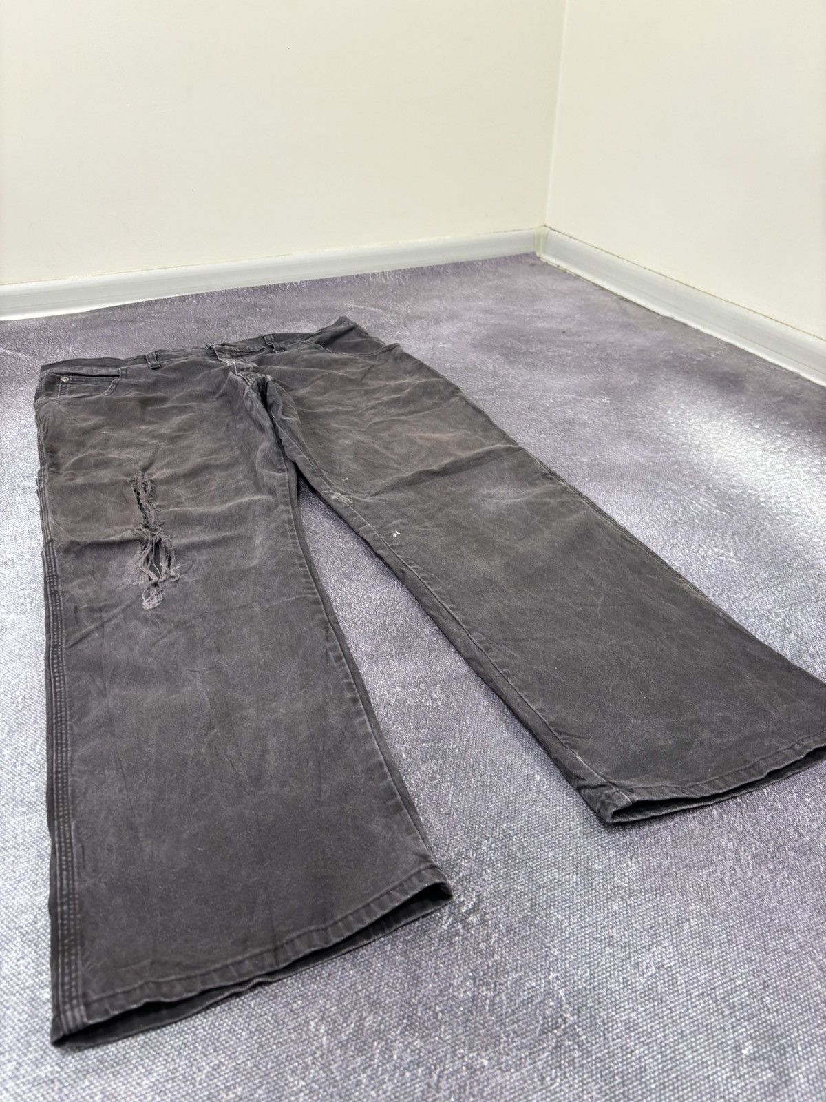 Dickies Vintage Dickies Faded Black Workwear Hype Baggy Pants Jeans Size US 36 / EU 52 - 10 Thumbnail