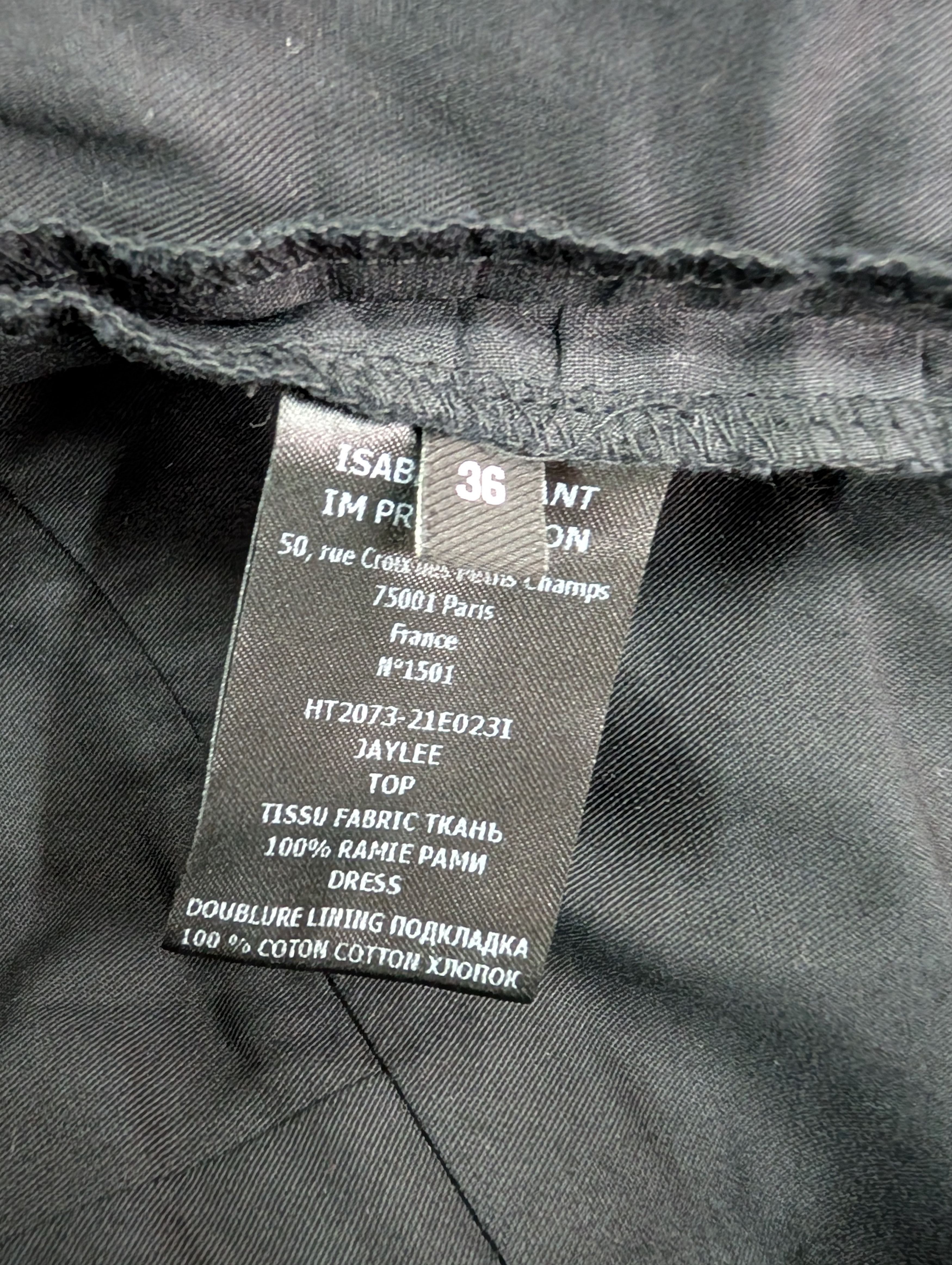 Isabel Marant Isabel Marant Black Blouse With Puffed Shoulders Size XS / US 0-2 / IT 36-38 - 8 Thumbnail